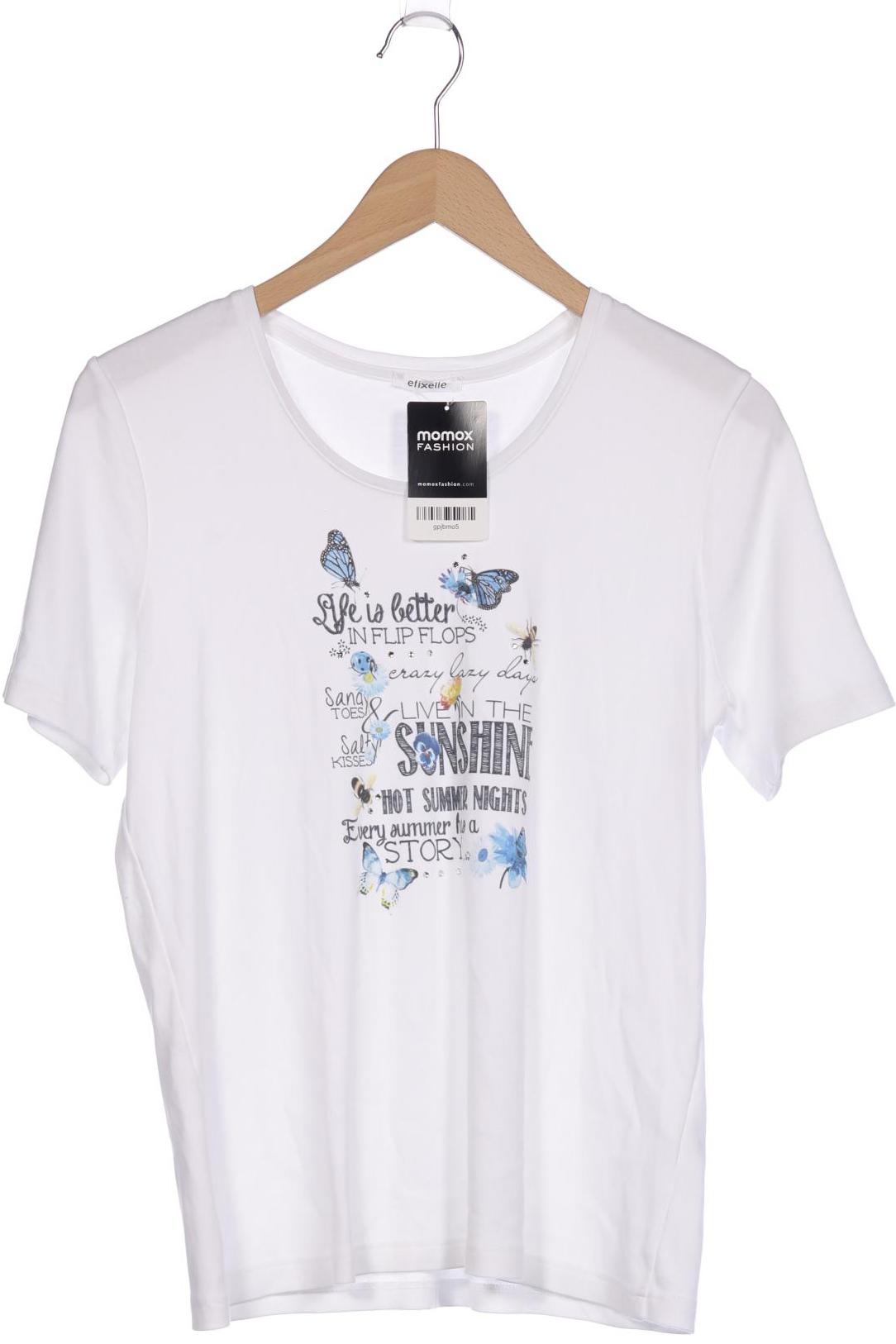 

efixelle Damen T-Shirt, weiß