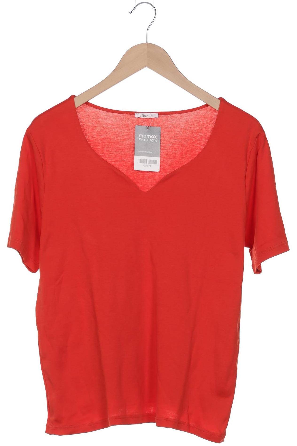 

efixelle Damen T-Shirt, orange, Gr. 44