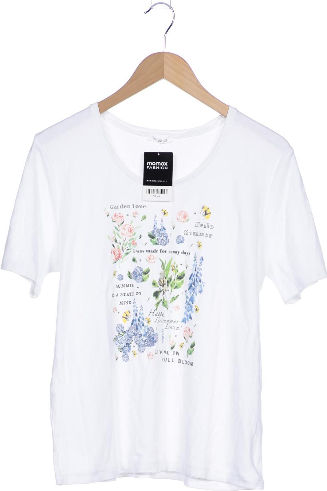 

efixelle Damen T-Shirt, weiß, Gr. 46