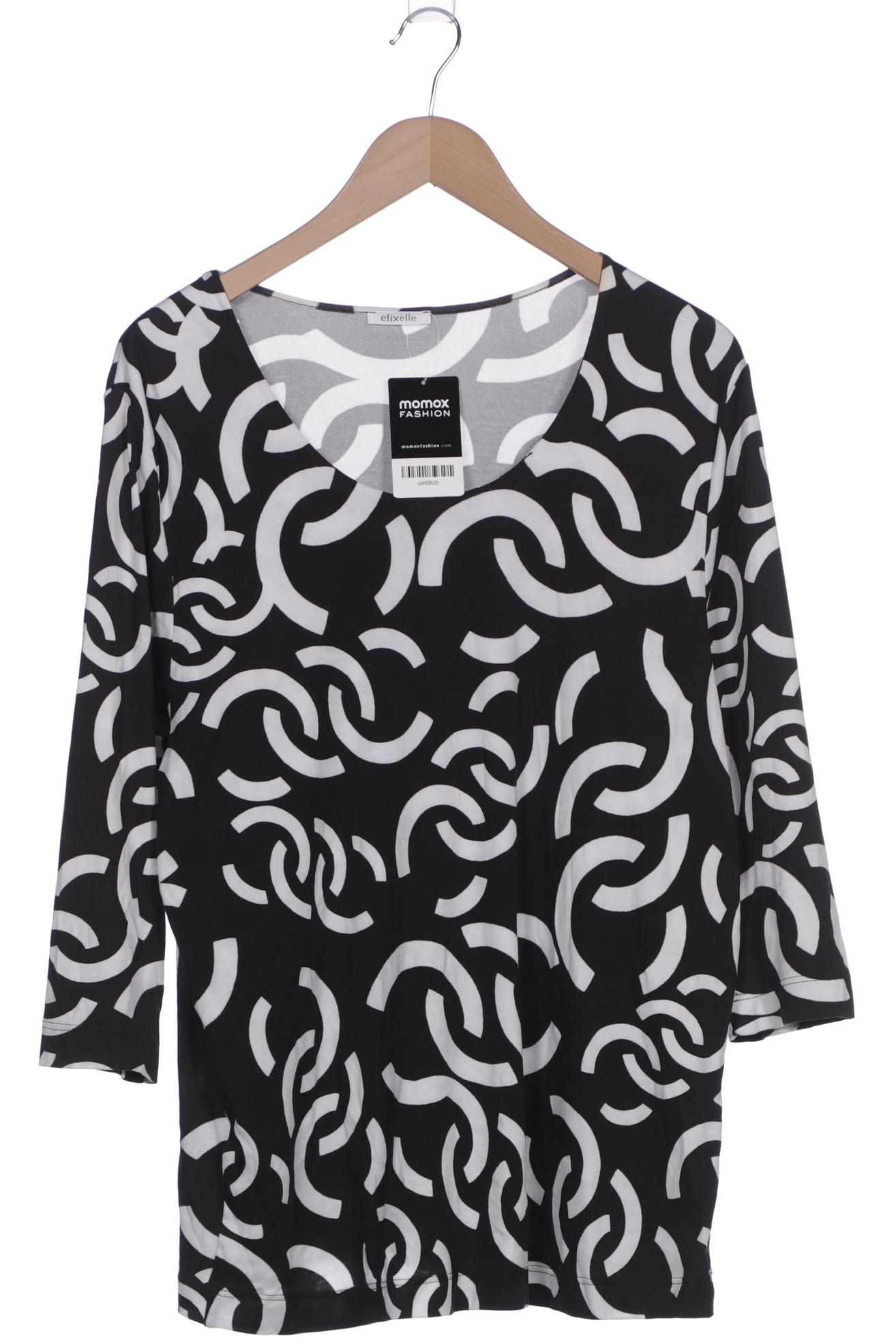 

efixelle Damen T-Shirt, schwarz, Gr. 46