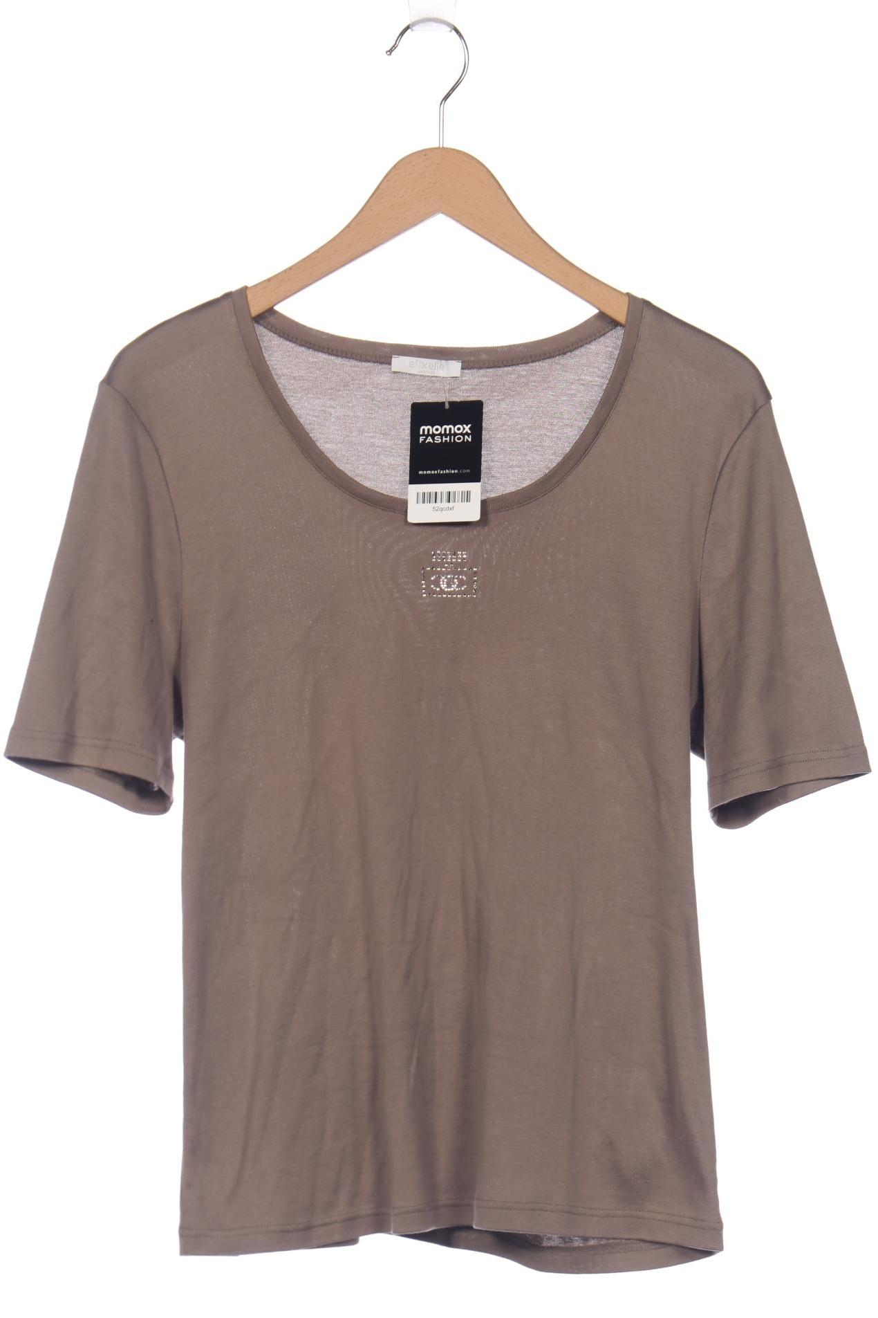

efixelle Damen T-Shirt, braun, Gr. 44