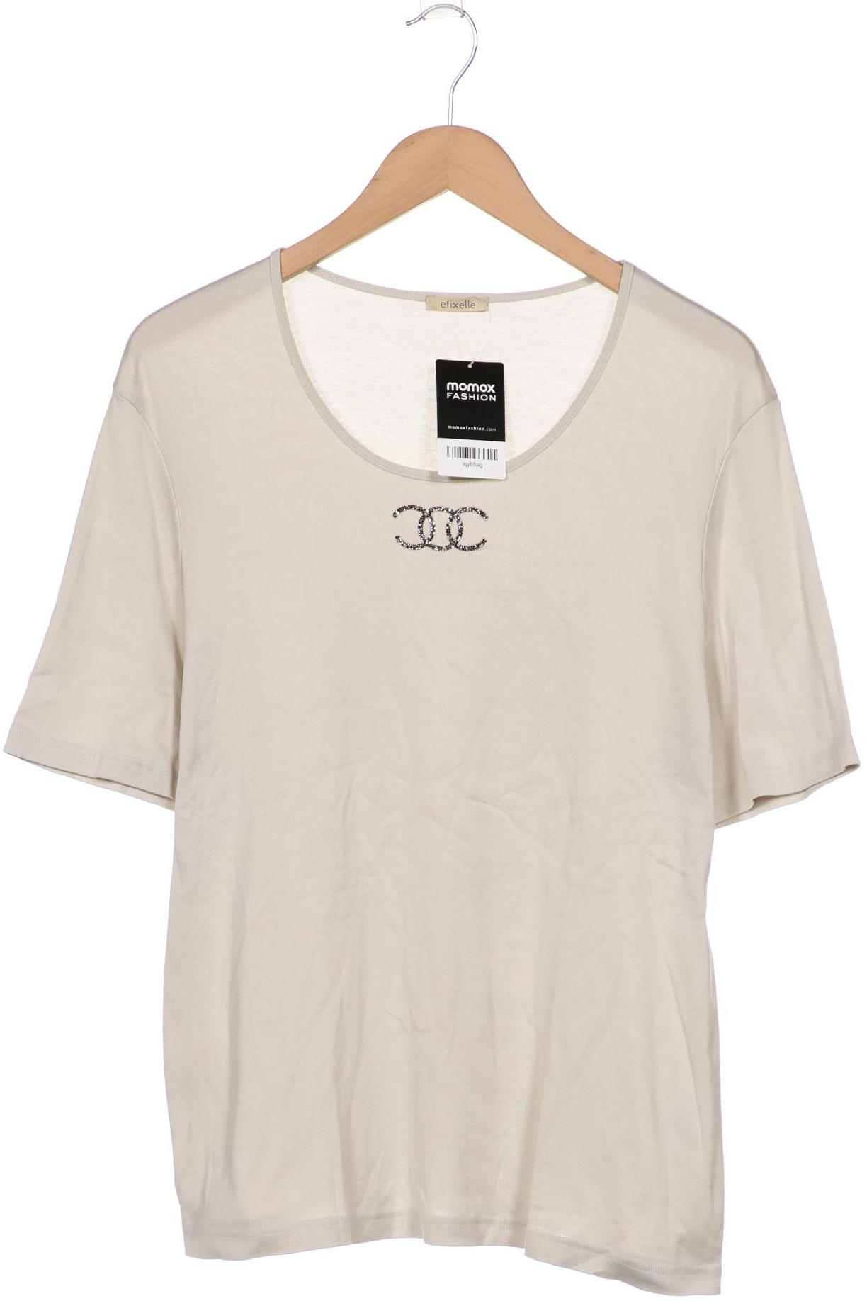 

efixelle Damen T-Shirt, cremeweiß