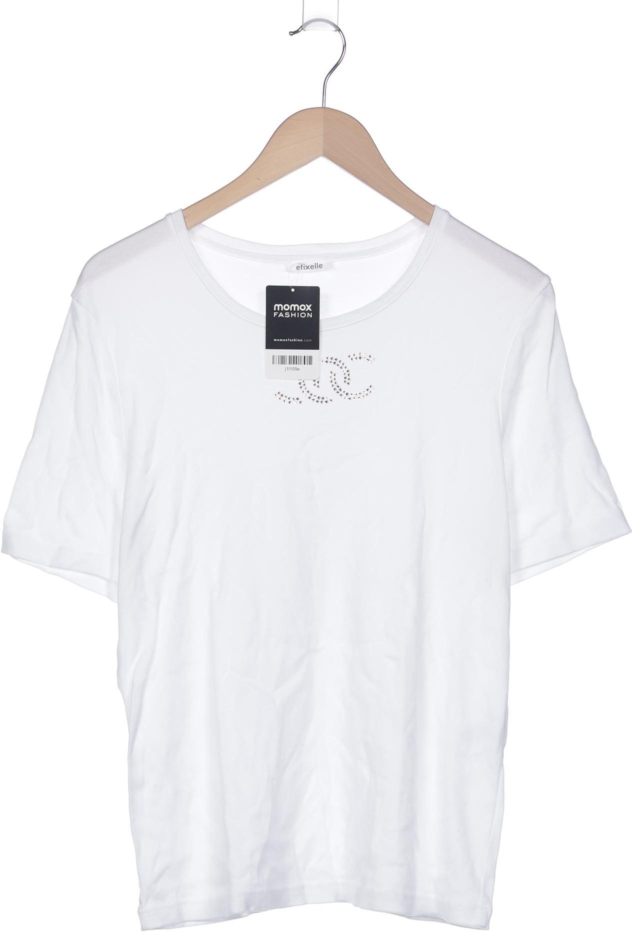 

efixelle Damen T-Shirt, weiß, Gr. 44