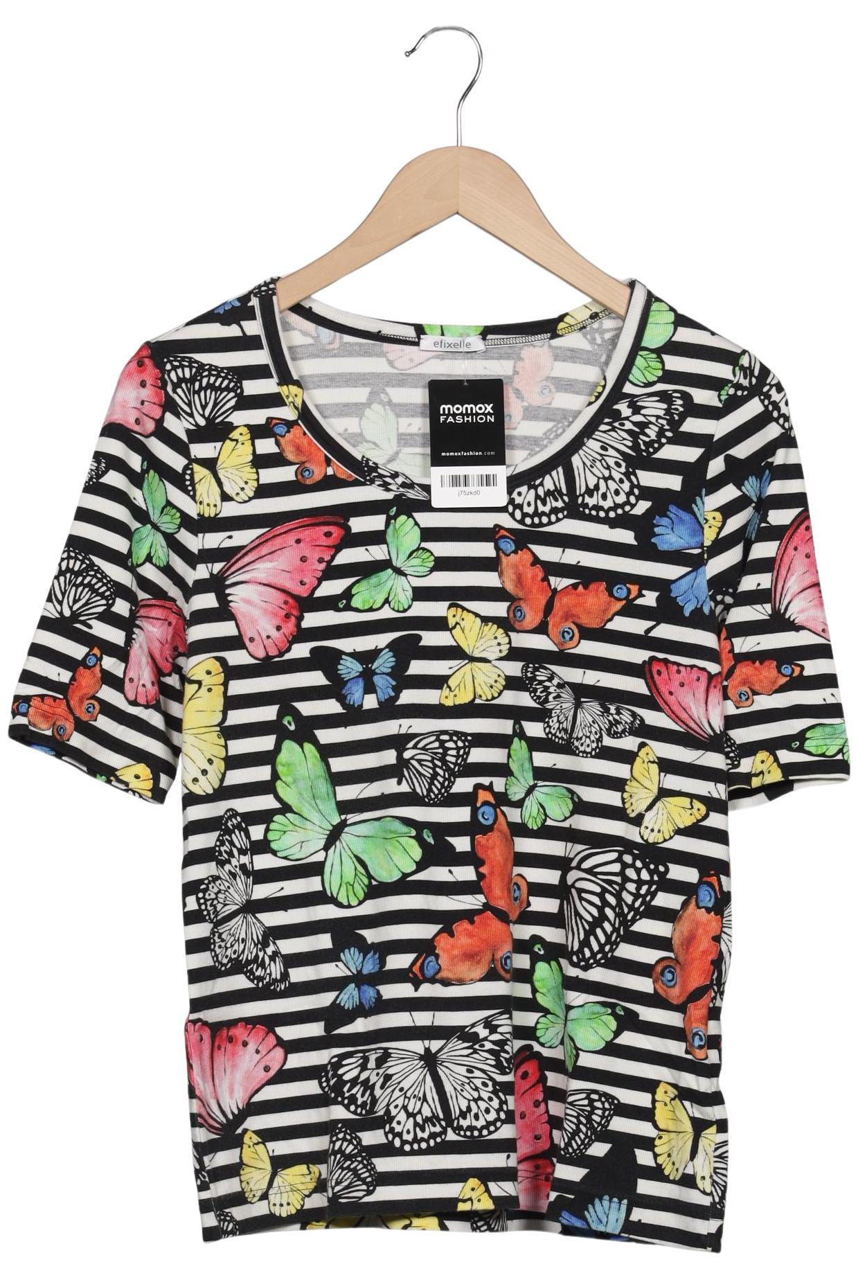 

efixelle Damen T-Shirt, mehrfarbig, Gr. 44