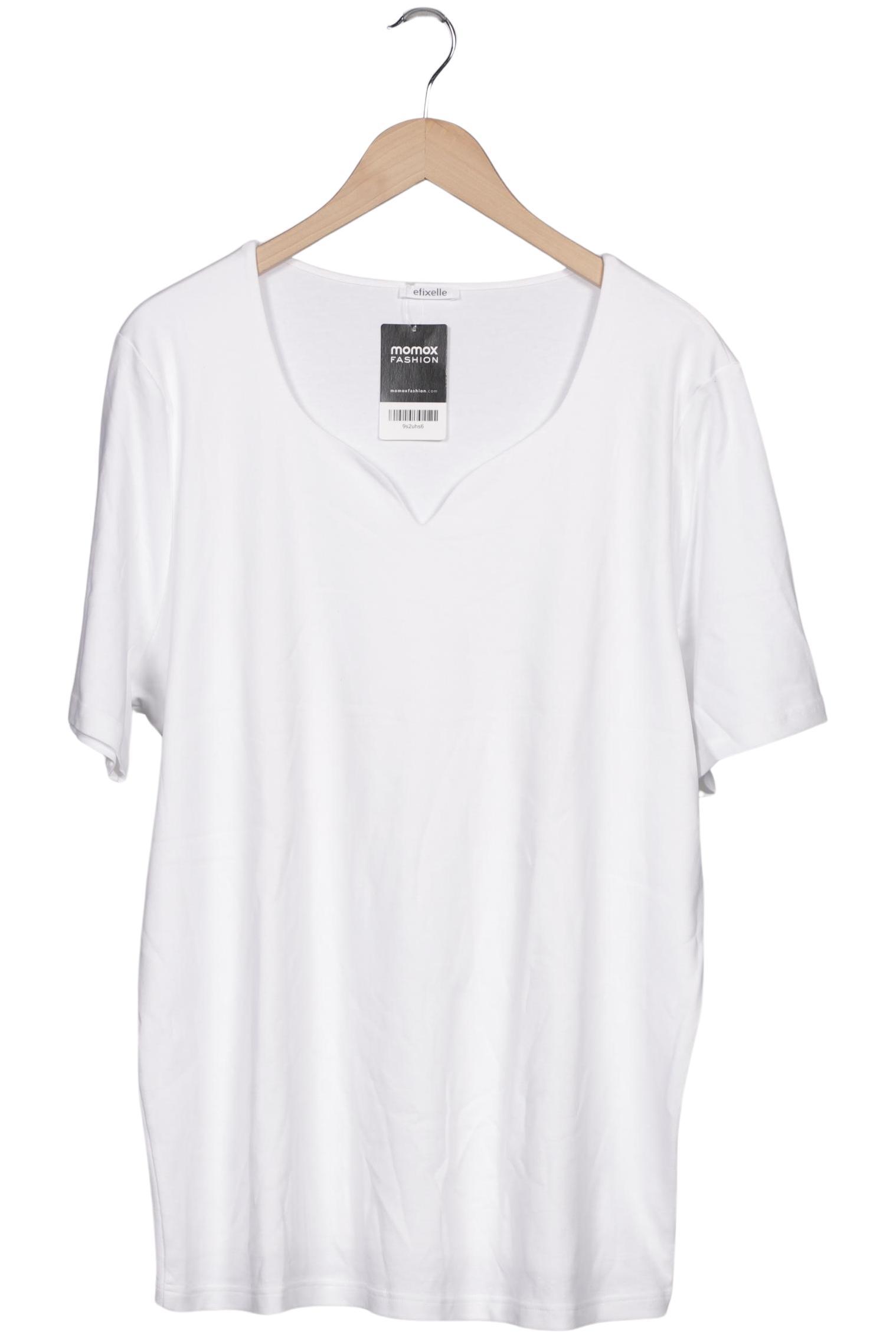 

efixelle Damen T-Shirt, weiß, Gr. 48
