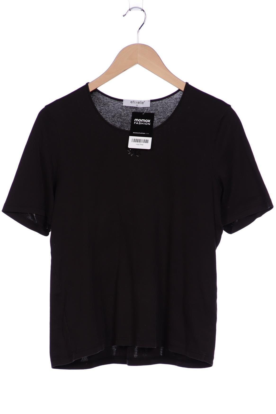 

efixelle Damen T-Shirt, schwarz, Gr. 44