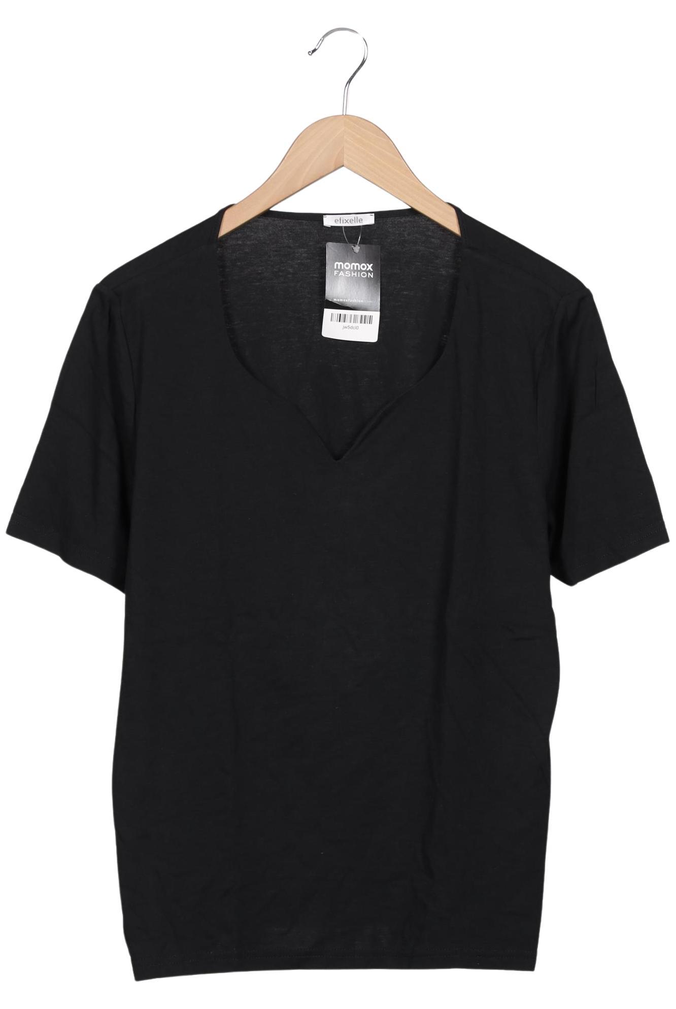 

efixelle Damen T-Shirt, schwarz, Gr. 46