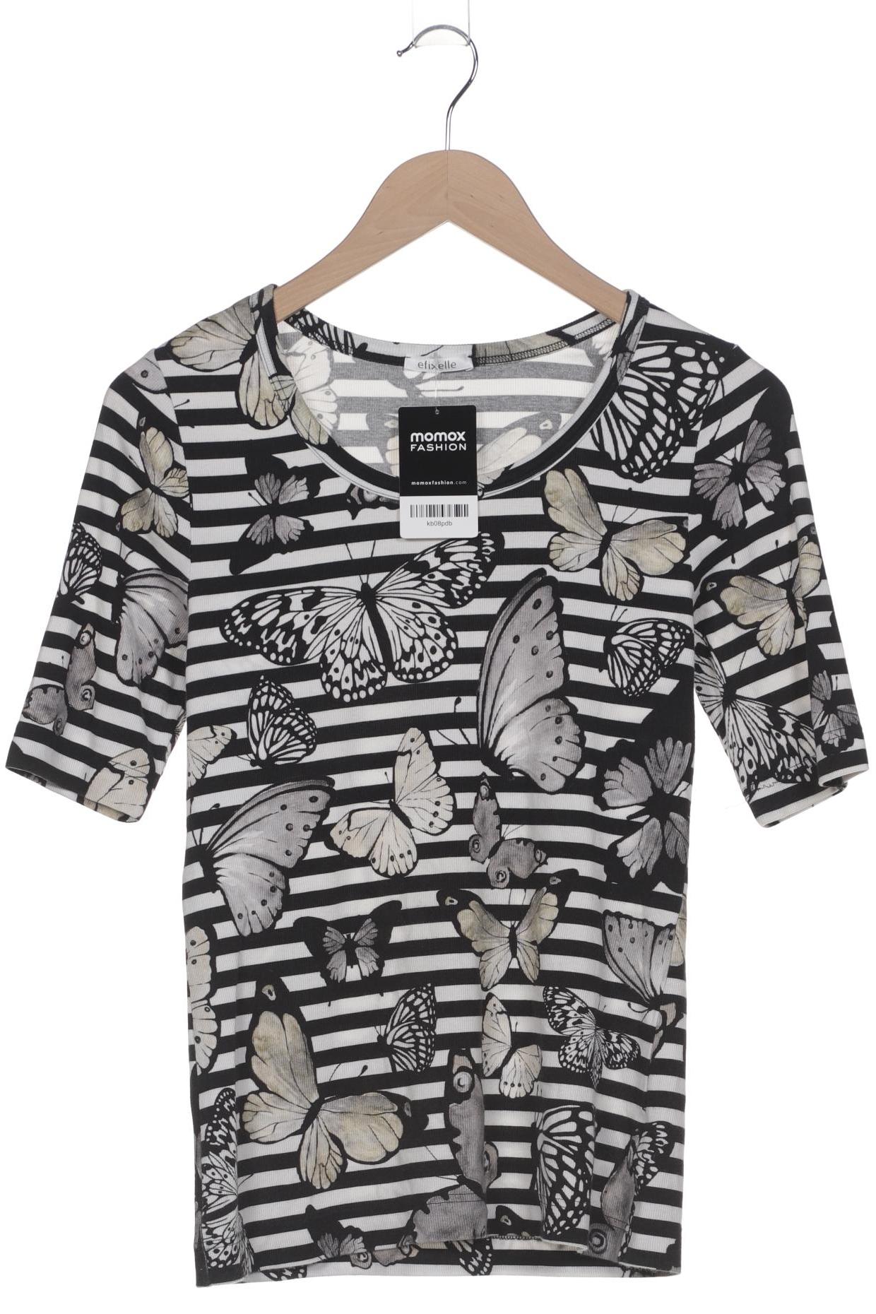 

efixelle Damen T-Shirt, schwarz, Gr. 38