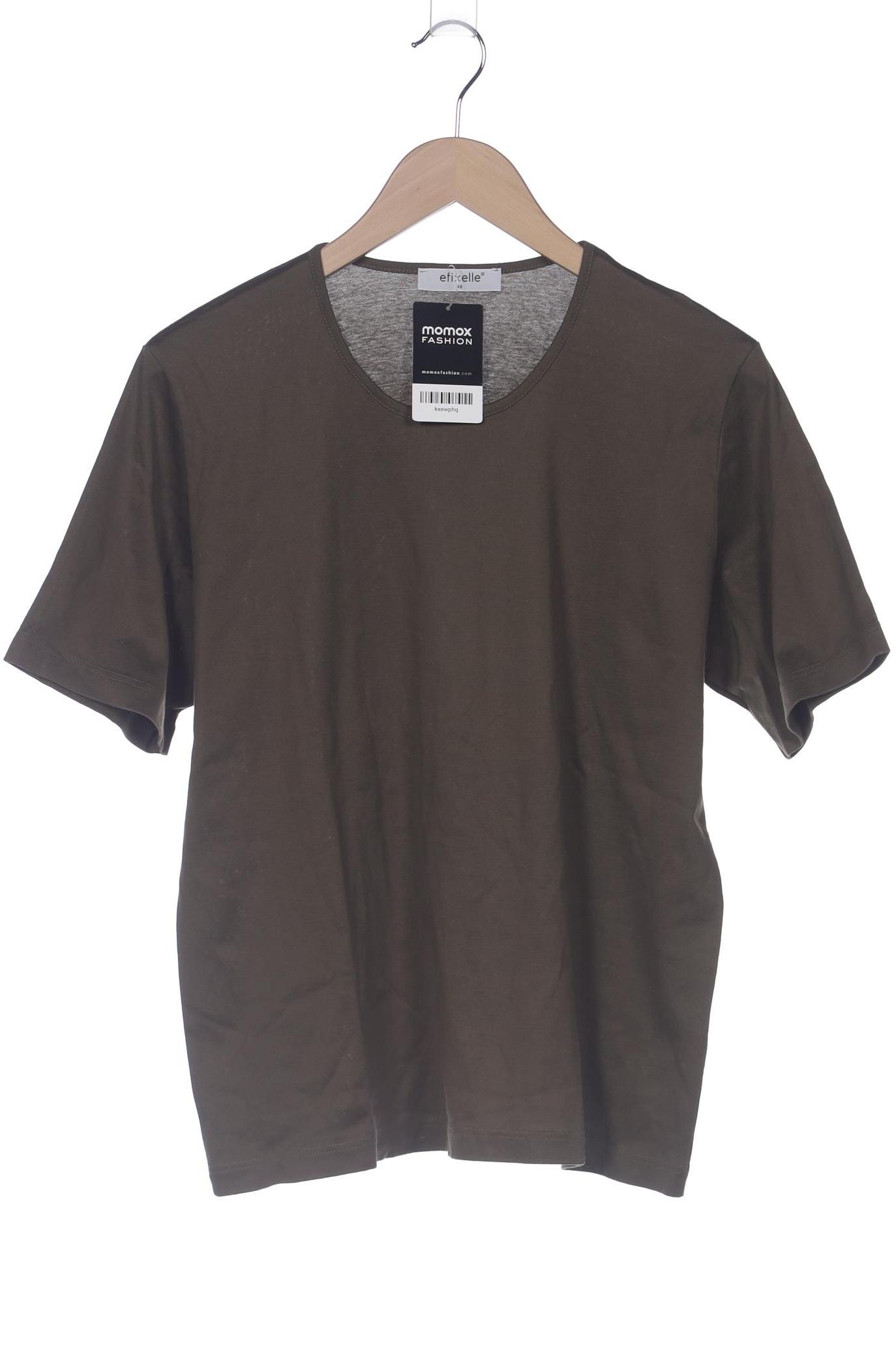 

efixelle Damen T-Shirt, braun, Gr. 48
