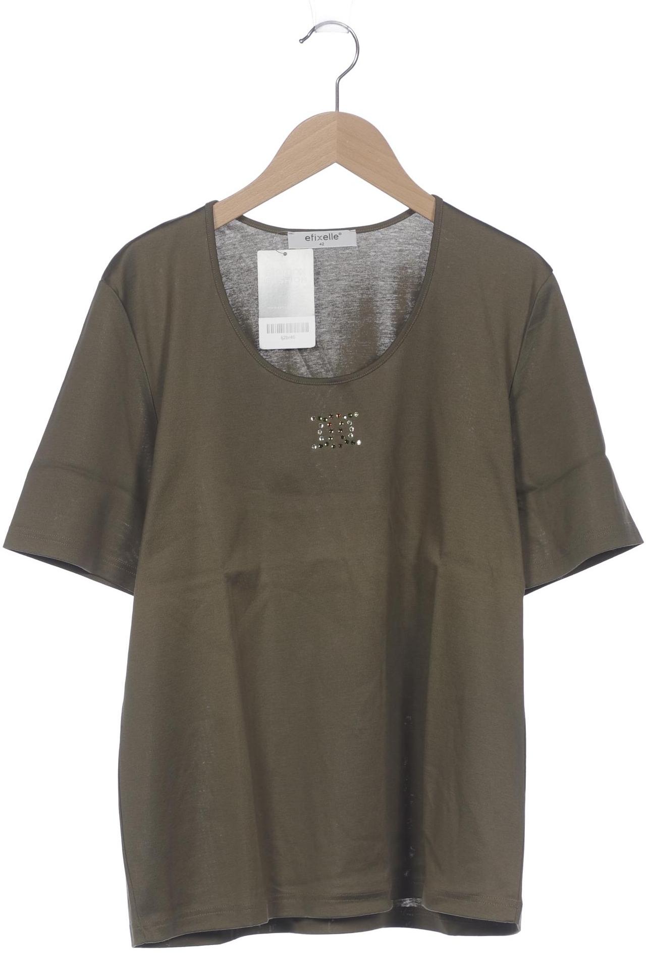 

efixelle Damen T-Shirt, grün, Gr. 42