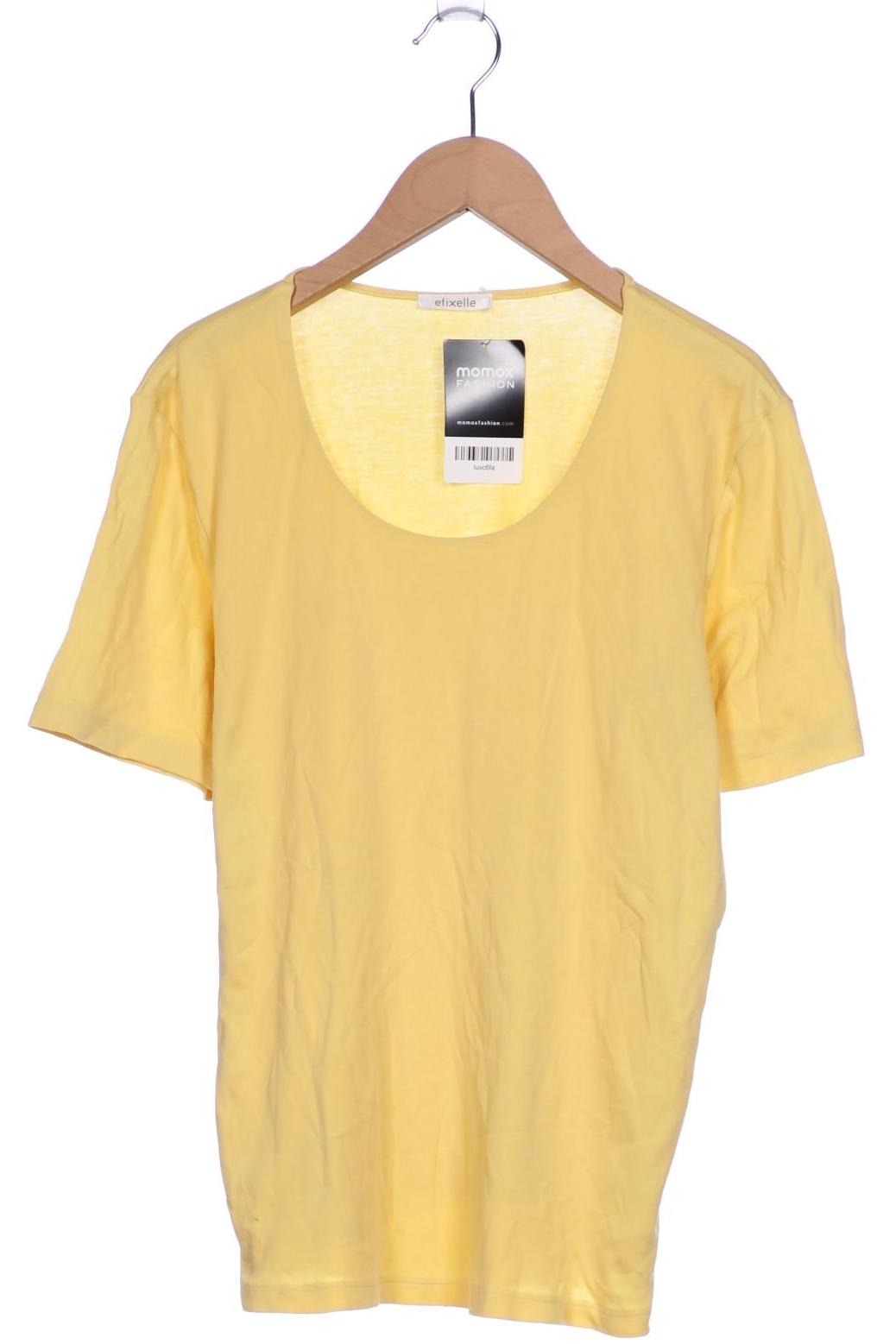 

efixelle Damen T-Shirt, gelb, Gr. 40