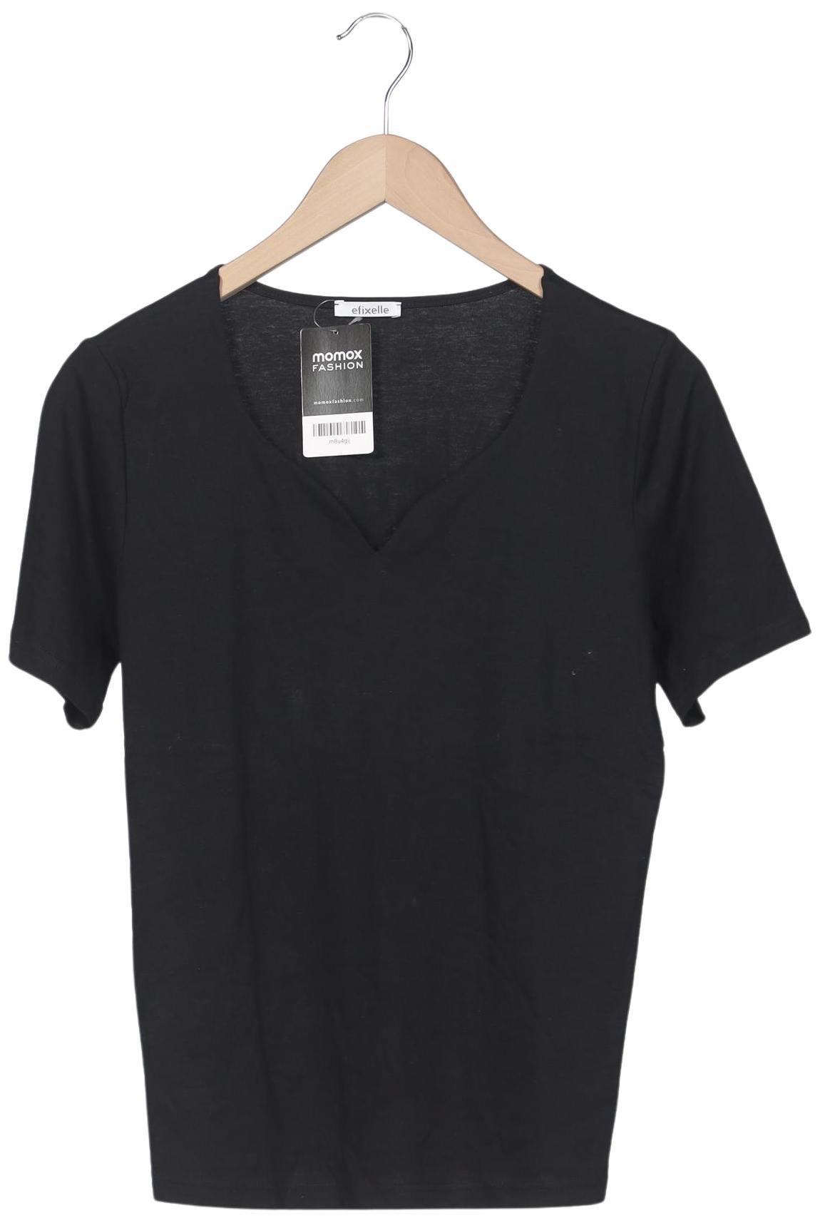 

efixelle Damen T-Shirt, schwarz, Gr. 36
