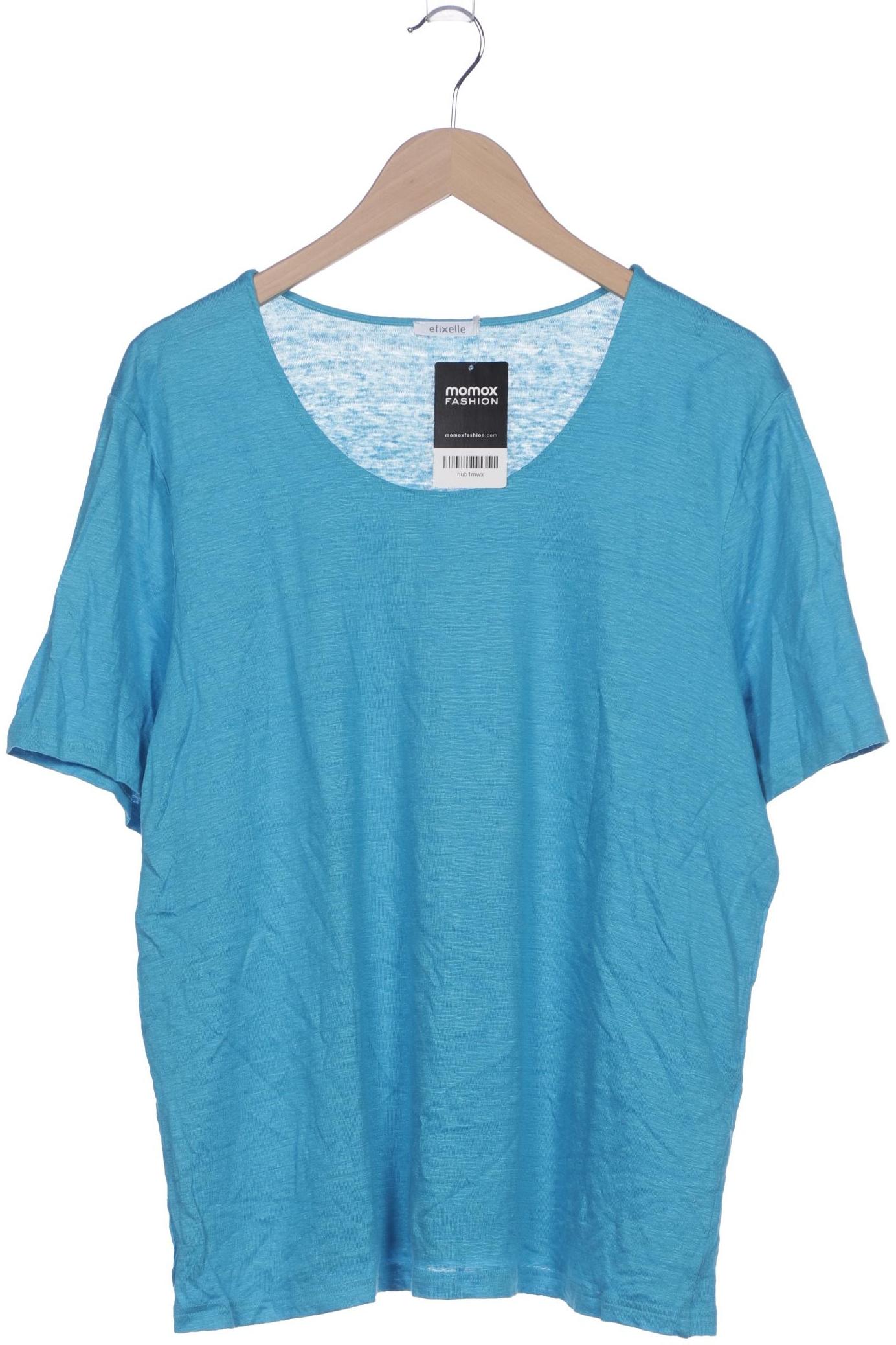 

efixelle Damen T-Shirt, blau, Gr. 48