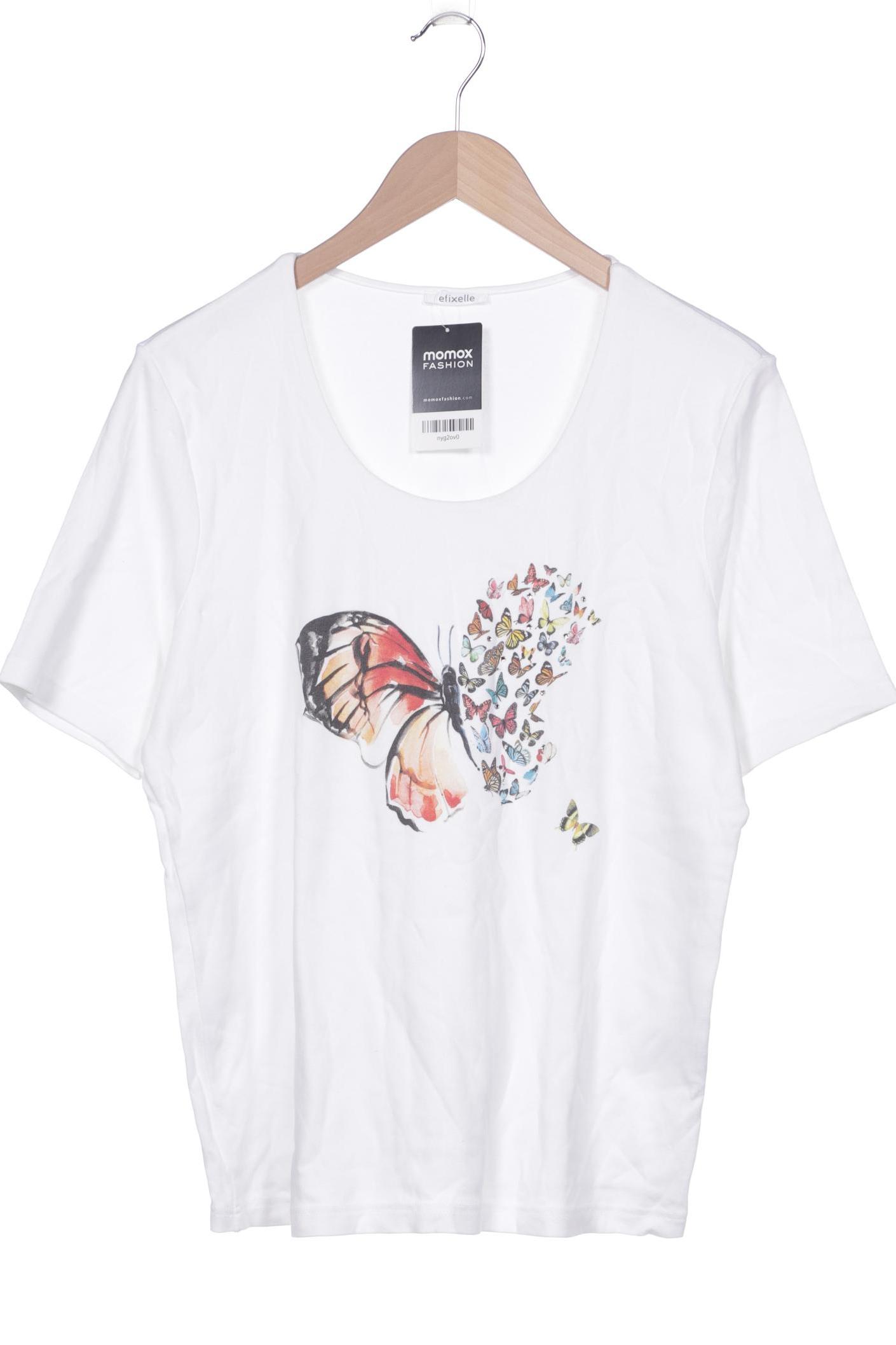 

efixelle Damen T-Shirt, weiß