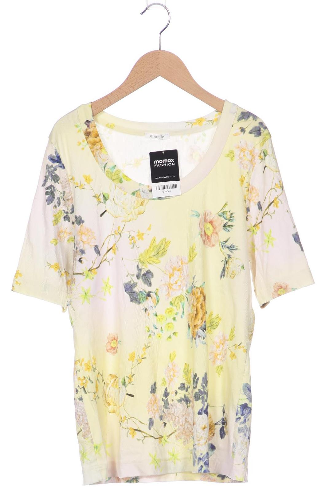 

efixelle Damen T-Shirt, gelb, Gr. 44