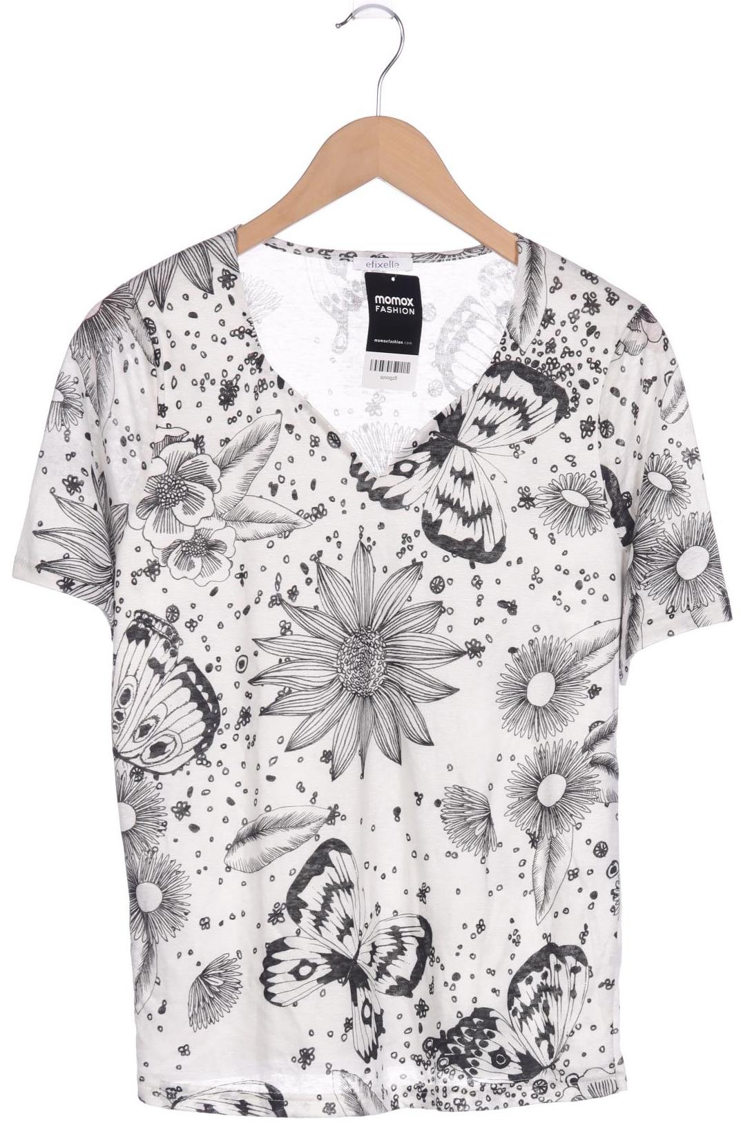 

efixelle Damen T-Shirt, weiß, Gr. 38