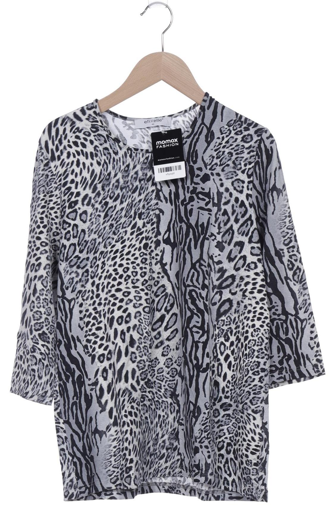 

efixelle Damen T-Shirt, grau, Gr. 42