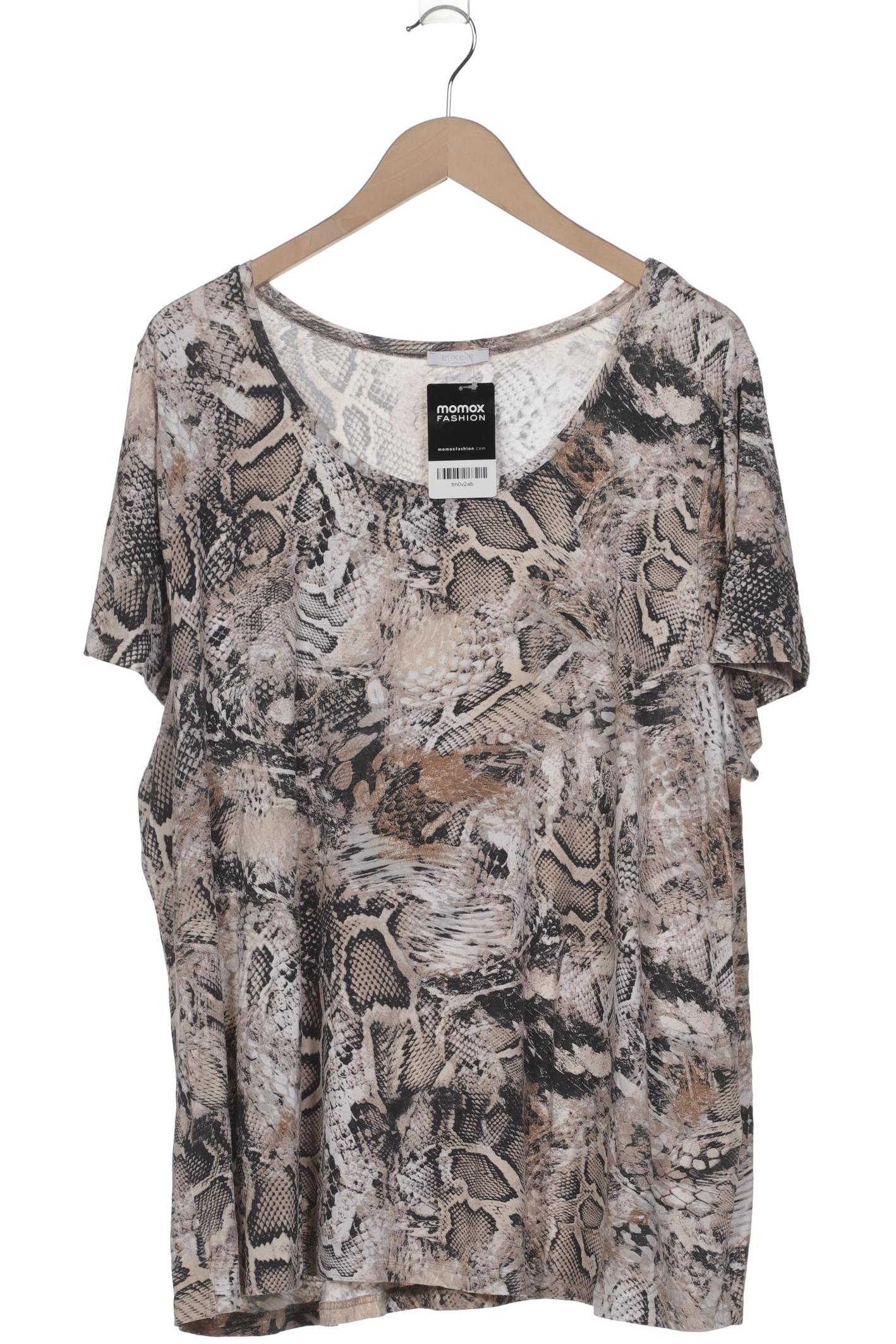 

efixelle Damen T-Shirt, braun, Gr. 52
