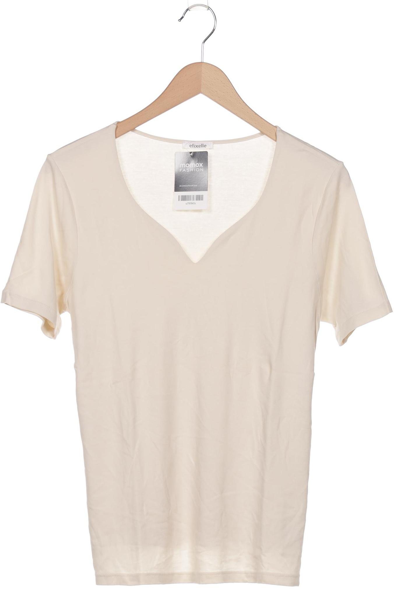 

efixelle Damen T-Shirt, beige, Gr. 42