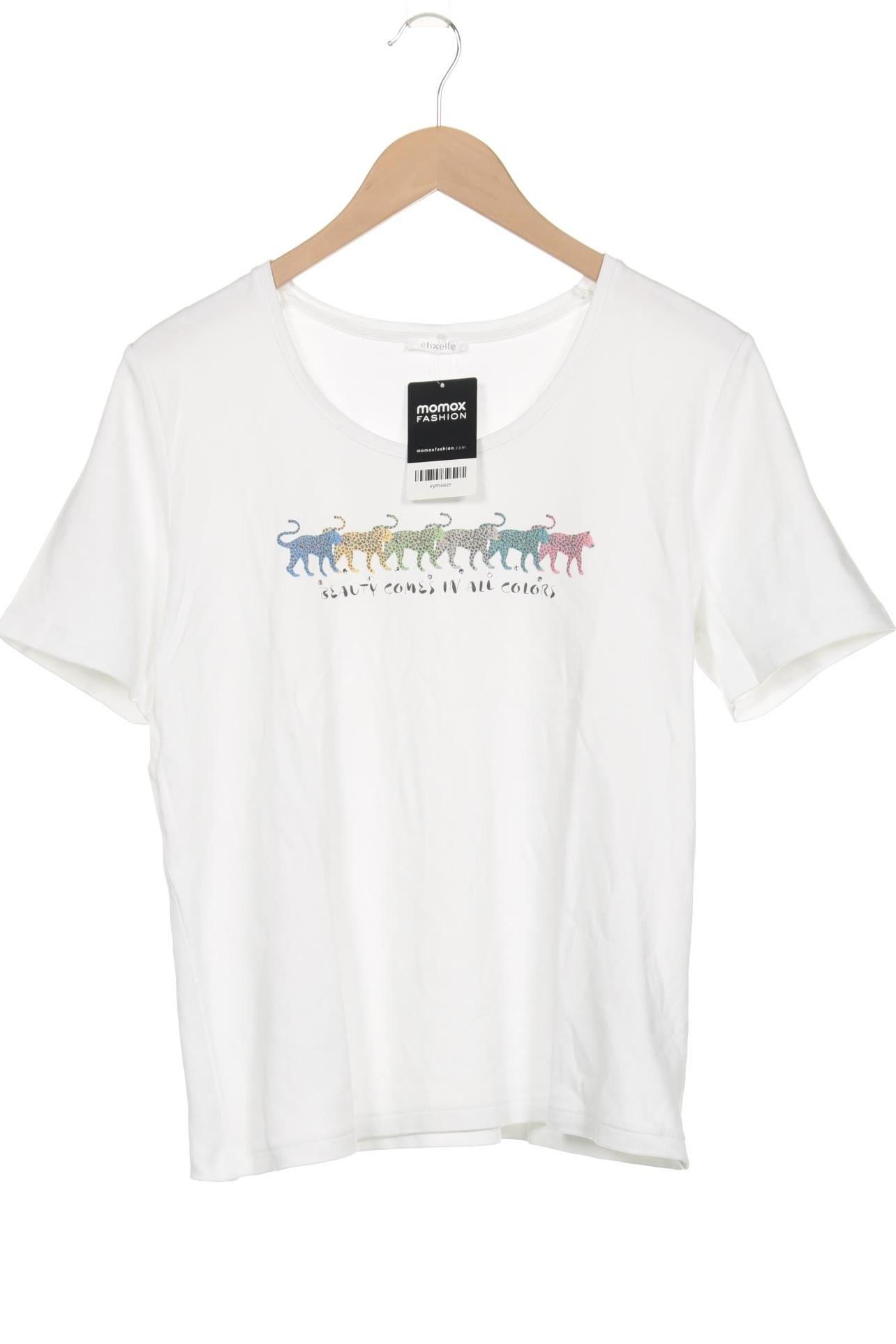 

efixelle Damen T-Shirt, weiß, Gr. 44