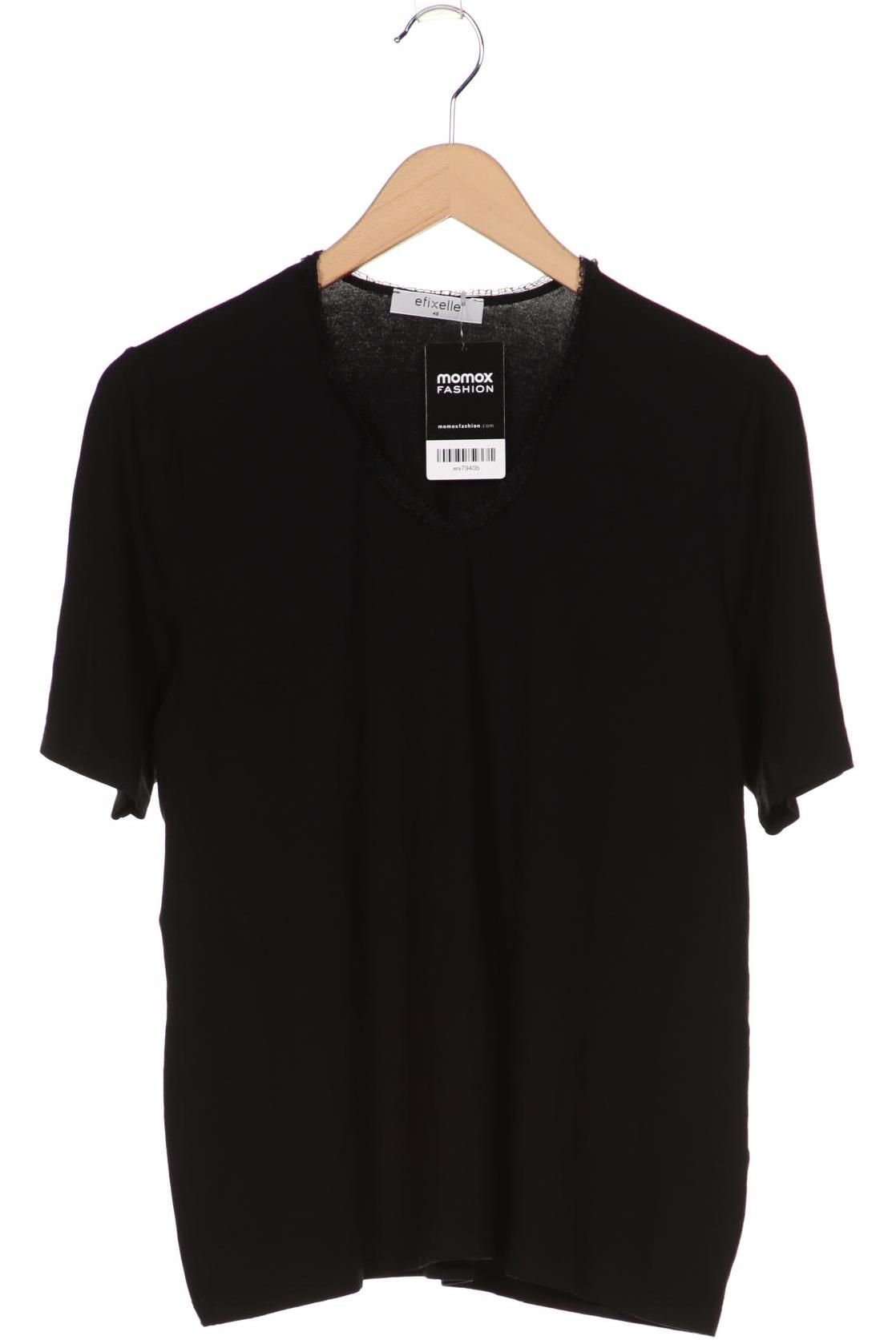 

efixelle Damen T-Shirt, schwarz