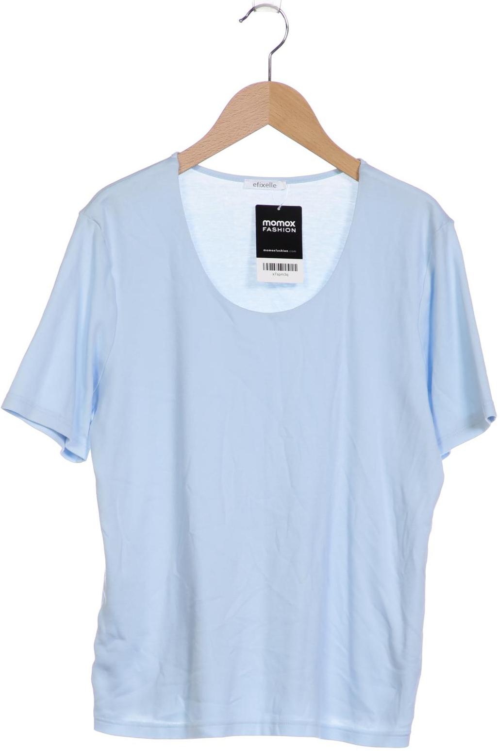 

efixelle Damen T-Shirt, hellblau, Gr. 40