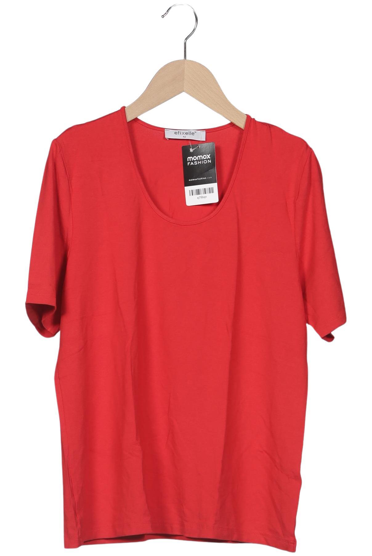 

efixelle Damen T-Shirt, rot, Gr. 42