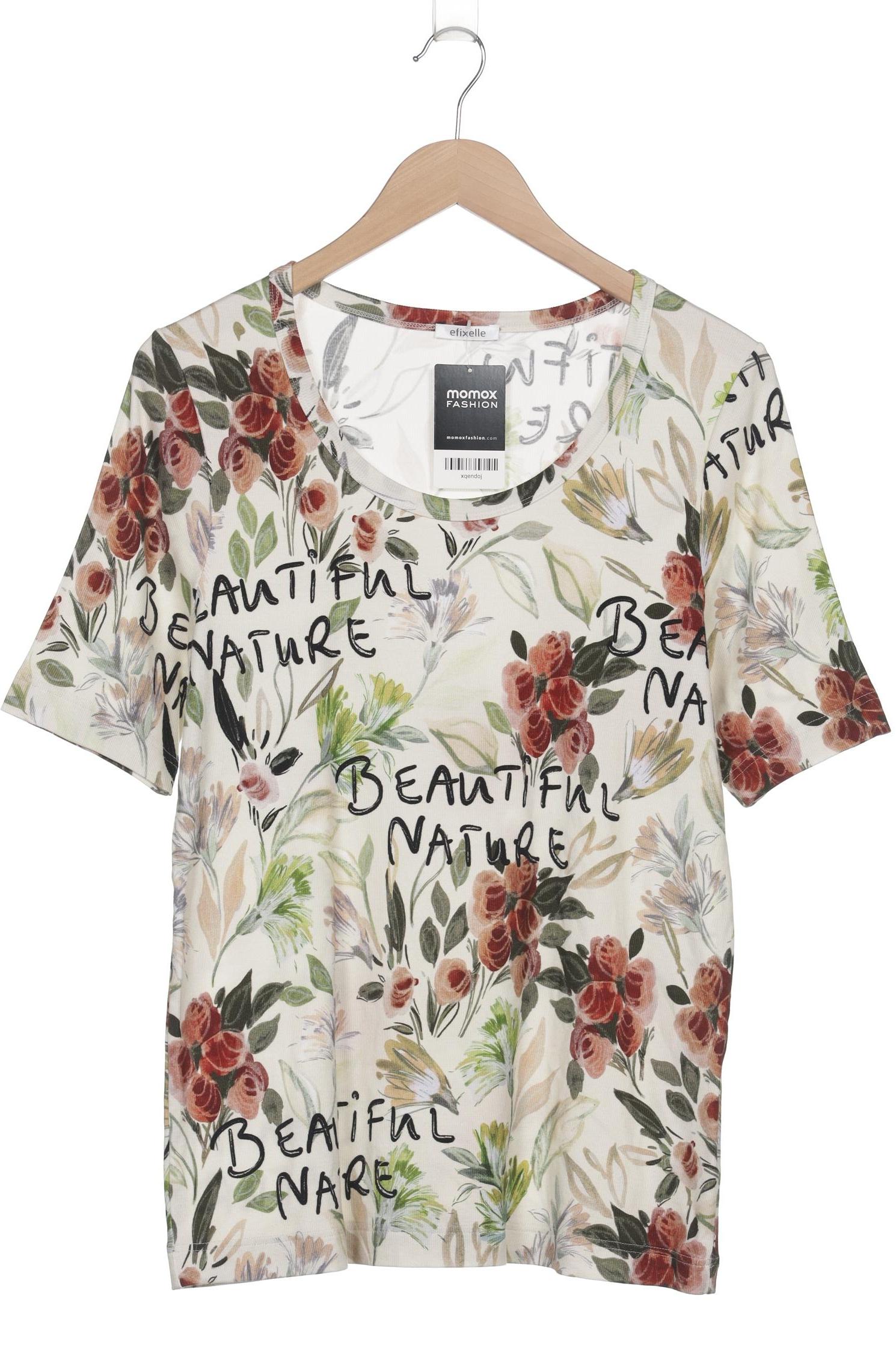 

efixelle Damen T-Shirt, mehrfarbig, Gr. 44