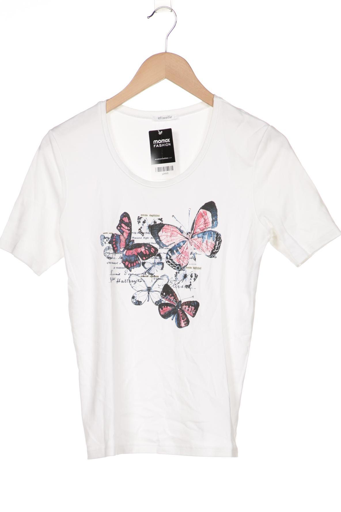 

efixelle Damen T-Shirt, weiß
