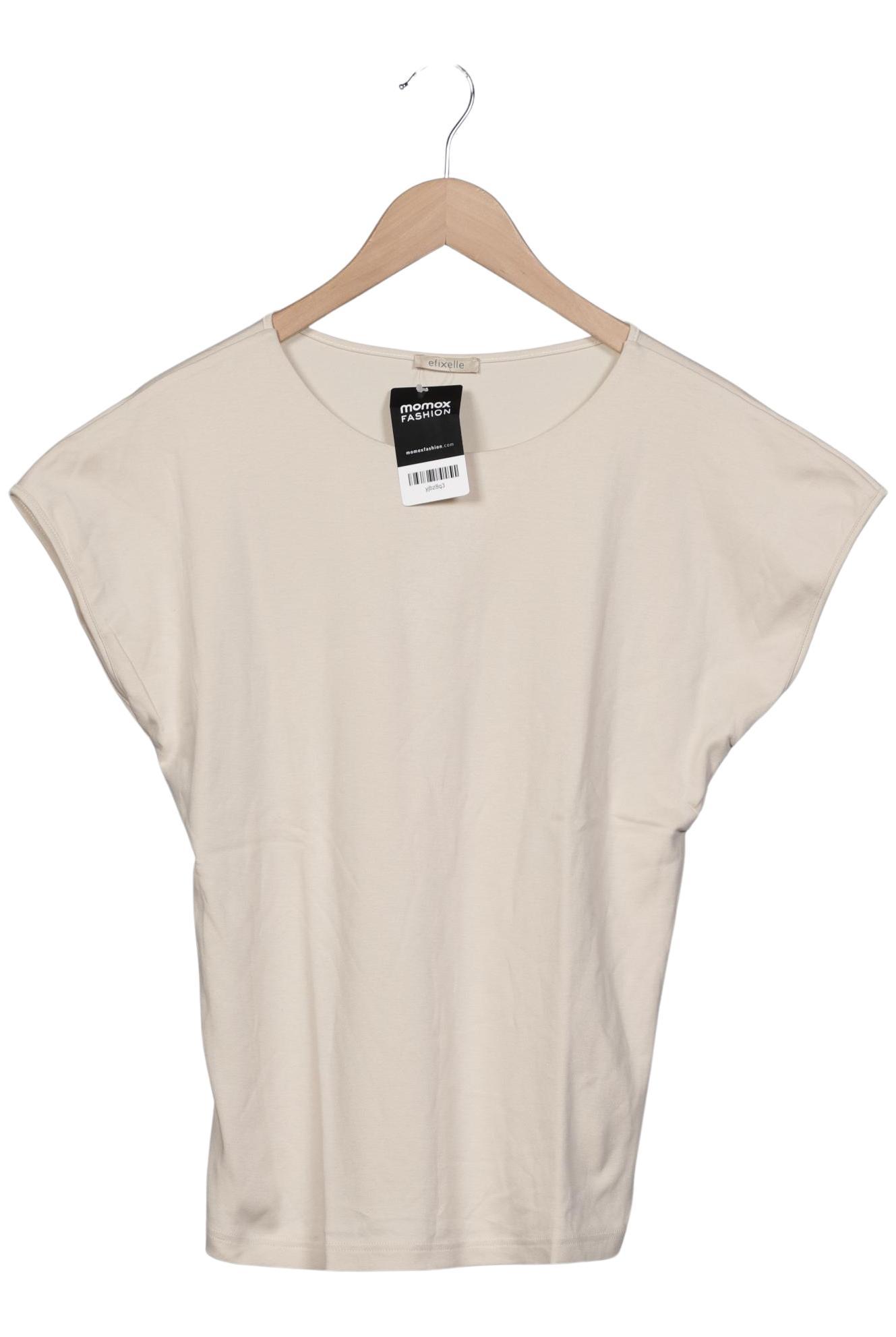

efixelle Damen T-Shirt, beige, Gr. 40