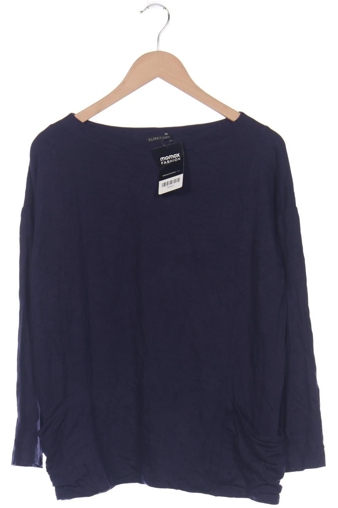

Eileen Fisher Damen Langarmshirt, marineblau, Gr. 36