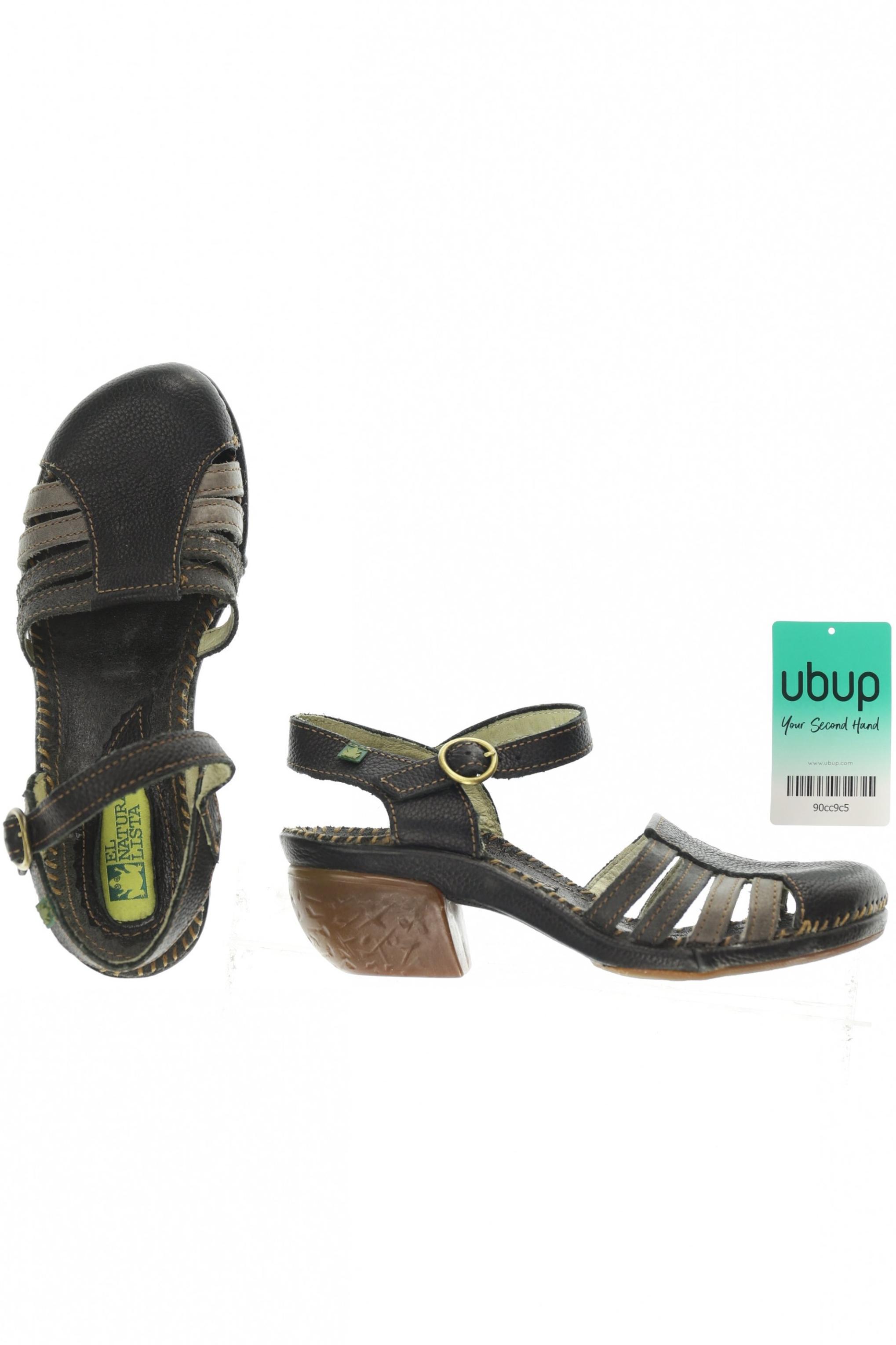 

El Naturalista Damen Sandale, schwarz, Gr. 38