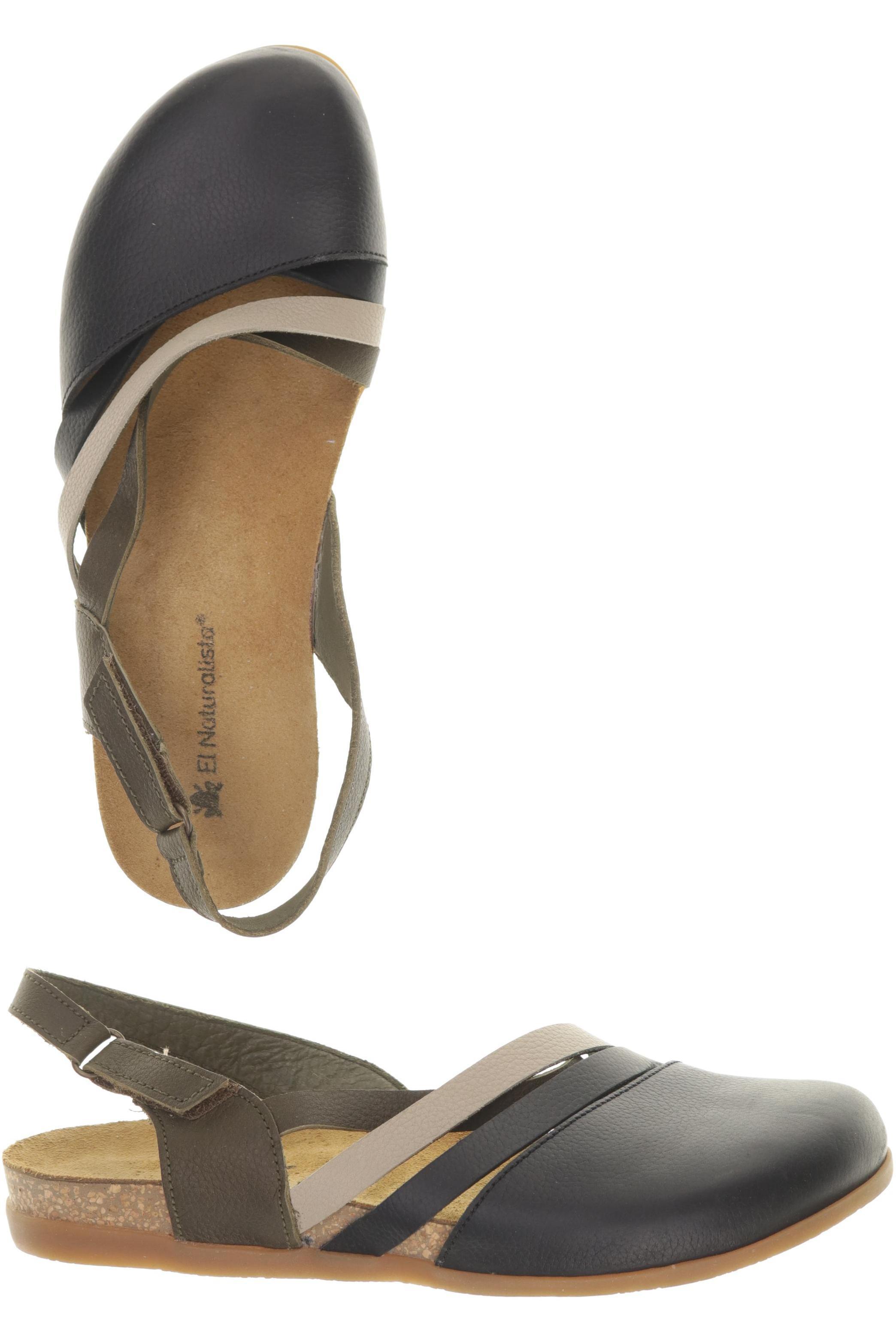 

El Naturalista Damen Sandale, schwarz, Gr. 42