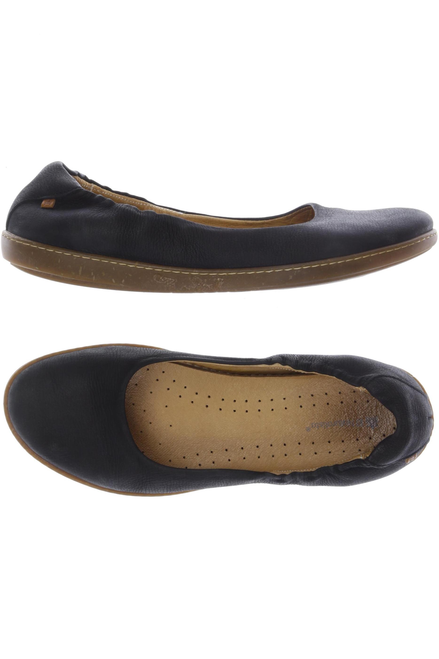 

El Naturalista Damen Ballerinas, schwarz, Gr. 42