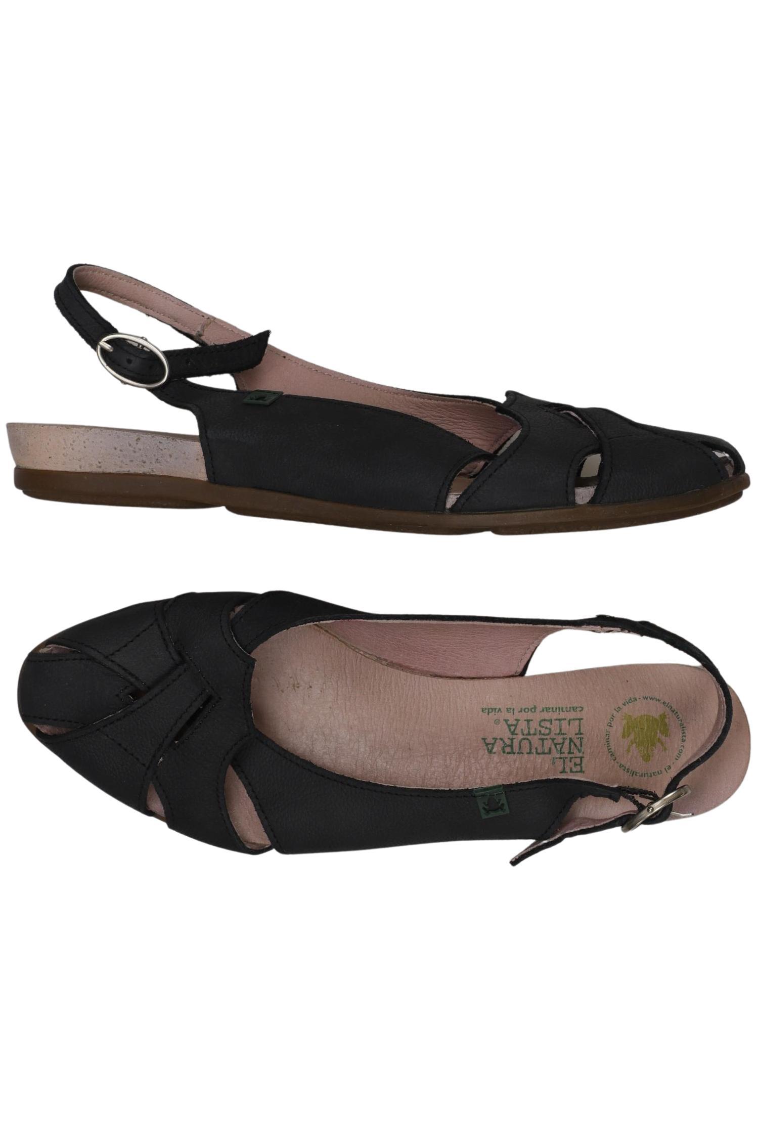 

El Naturalista Damen Sandale, schwarz, Gr. 40