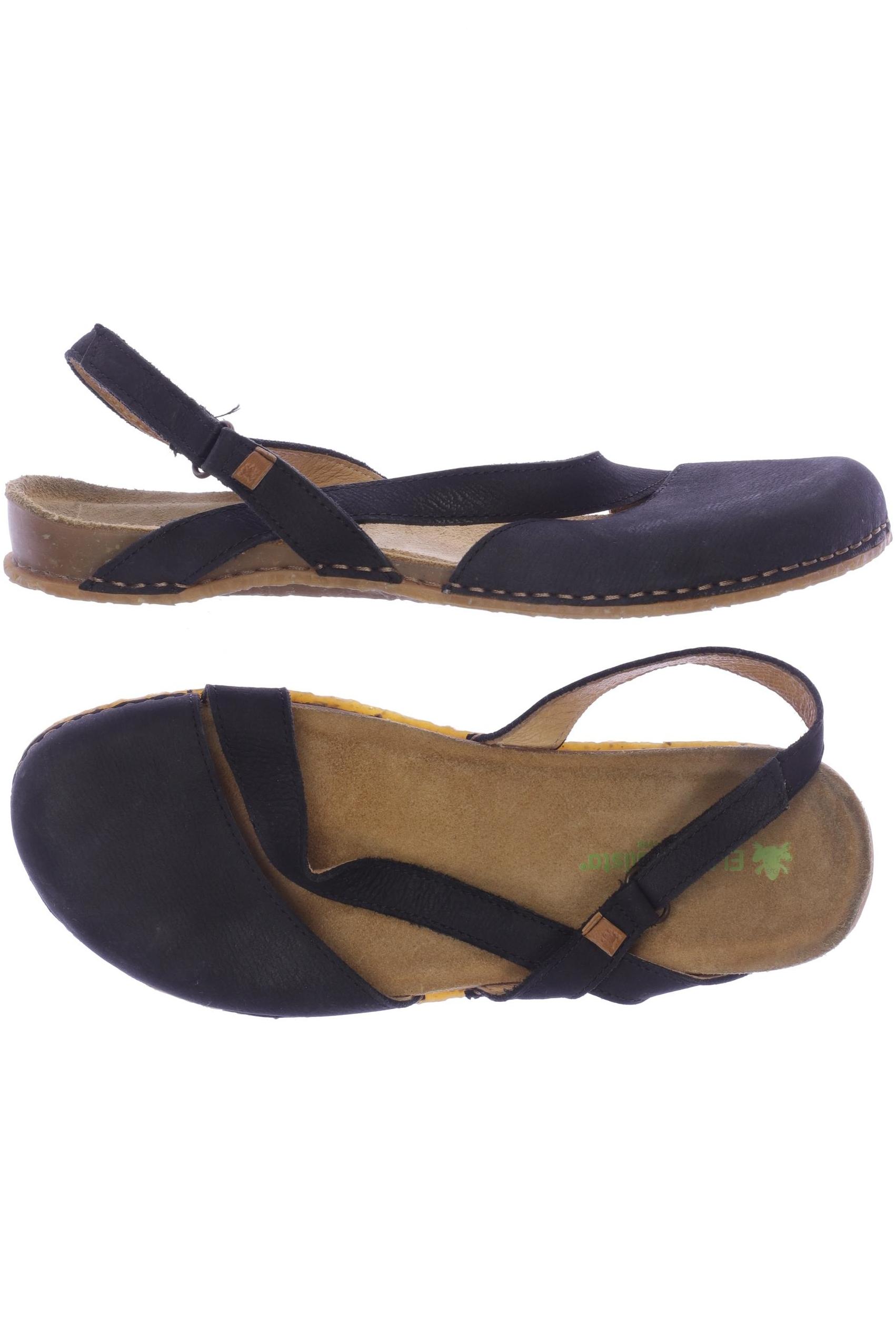 

El Naturalista Damen Sandale, schwarz, Gr. 40