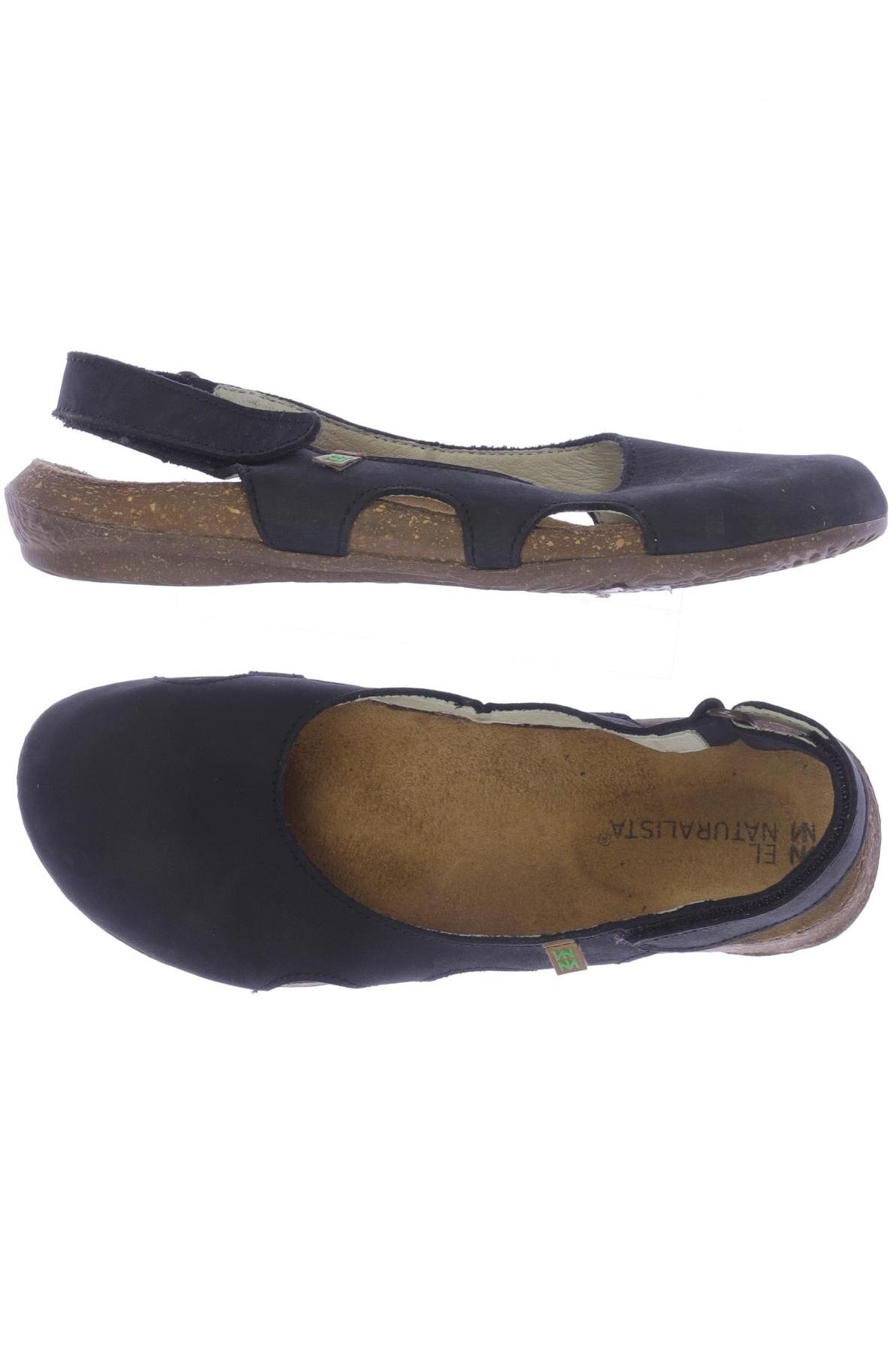 

El Naturalista Damen Sandale, schwarz, Gr. 37