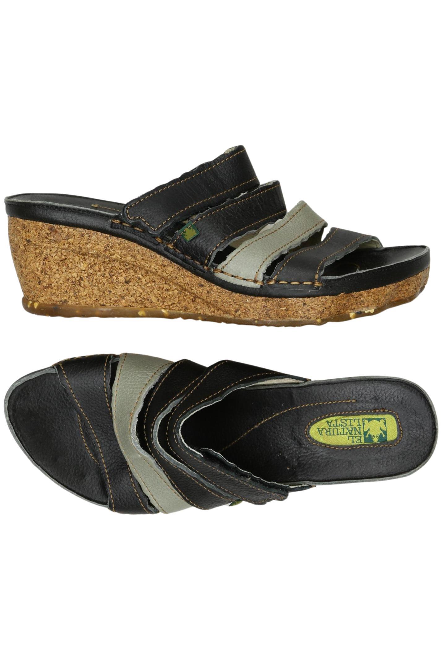 

El Naturalista Damen Sandale, schwarz, Gr. 40