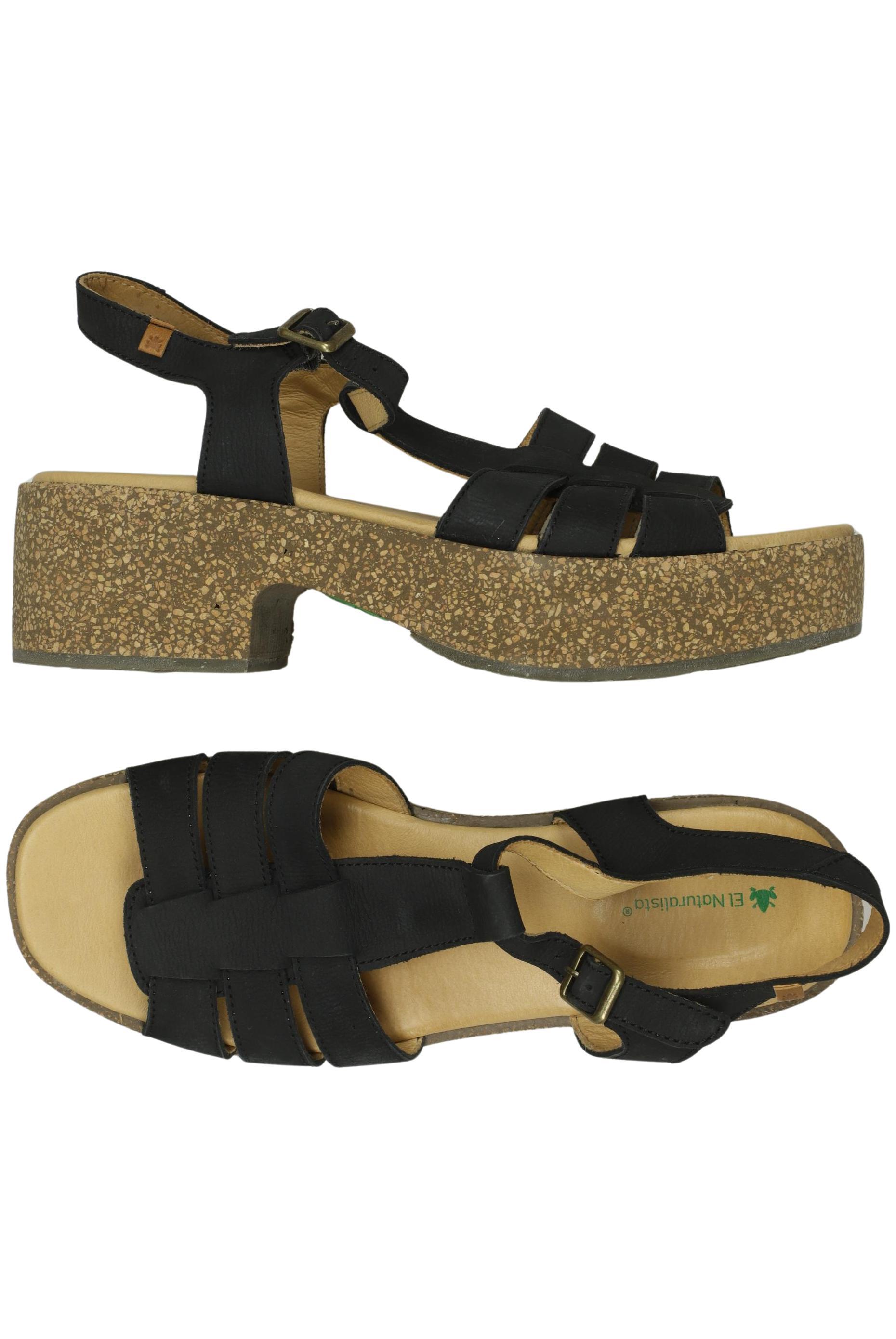 

El Naturalista Damen Sandale, schwarz, Gr. 41