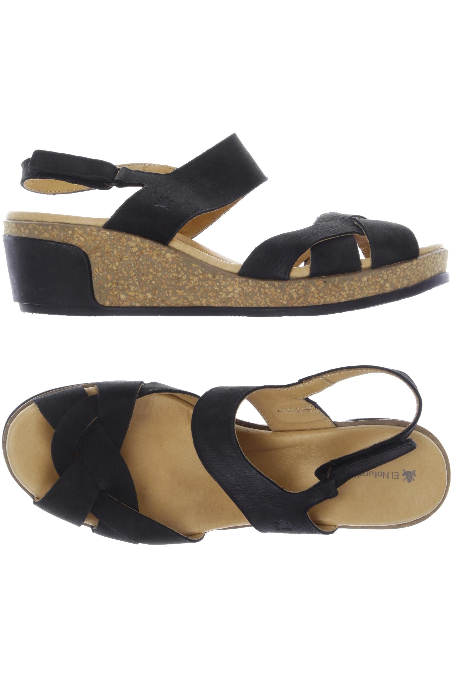 

El Naturalista Damen Sandale, schwarz, Gr. 42