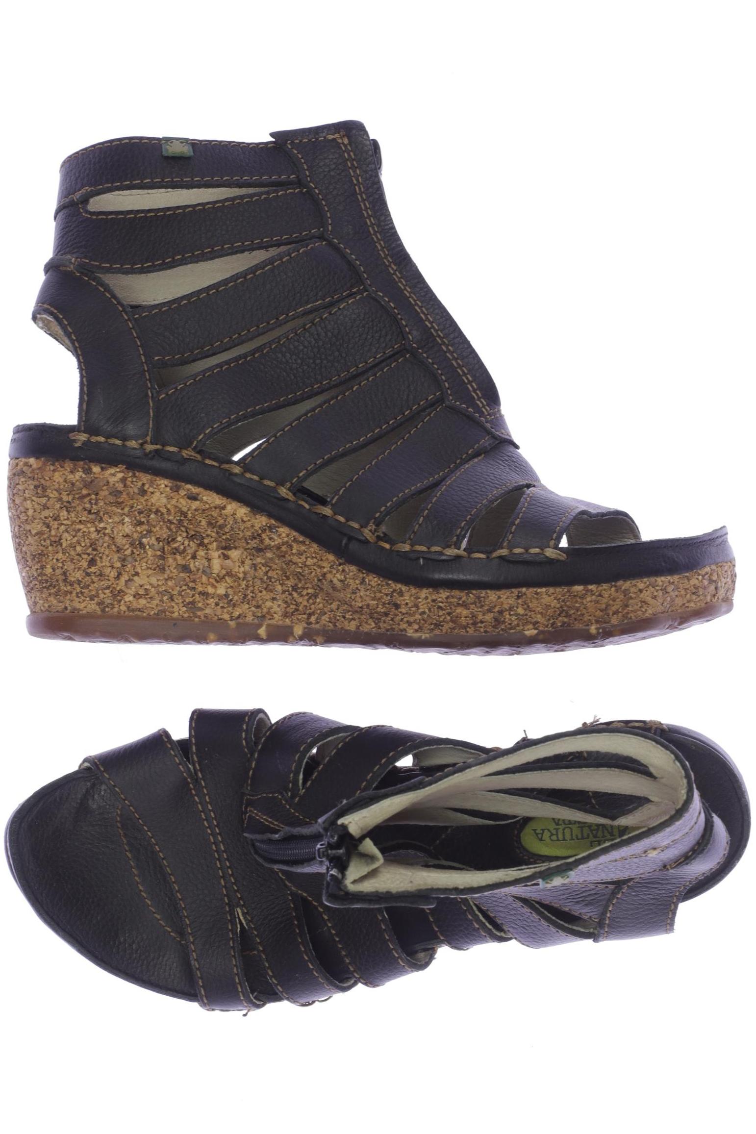 

El Naturalista Damen Sandale, schwarz, Gr. 38