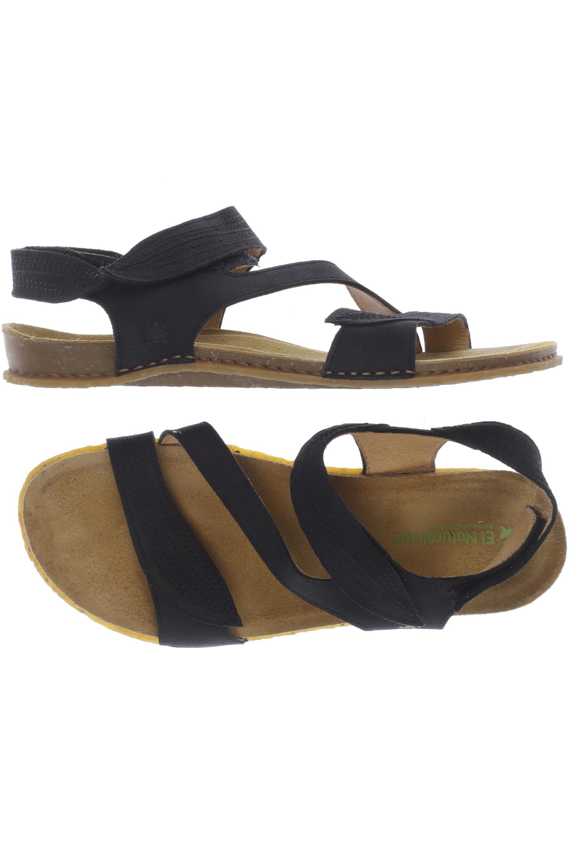 

El Naturalista Damen Sandale, schwarz, Gr. 40