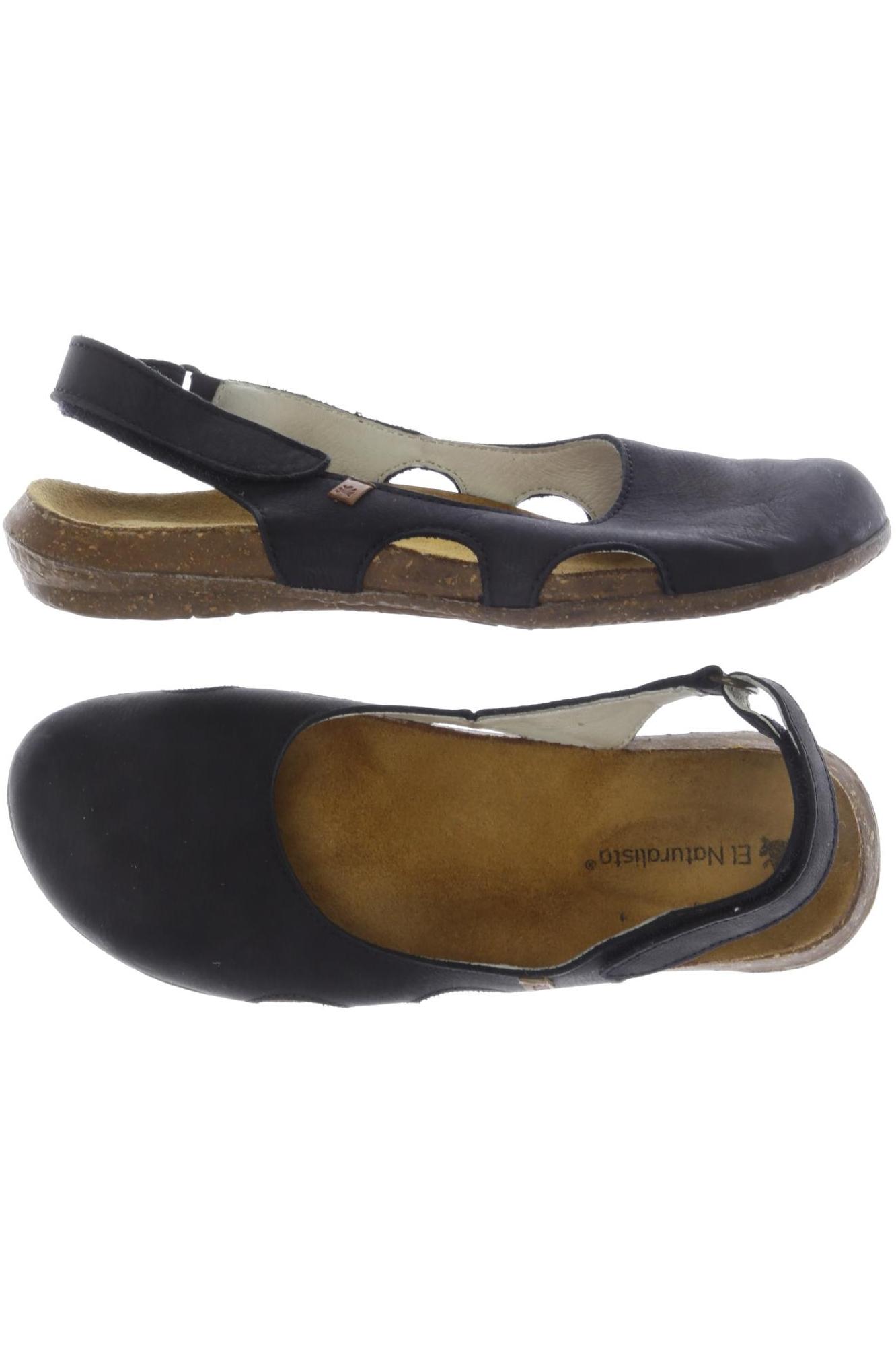 

El Naturalista Damen Sandale, schwarz, Gr. 38