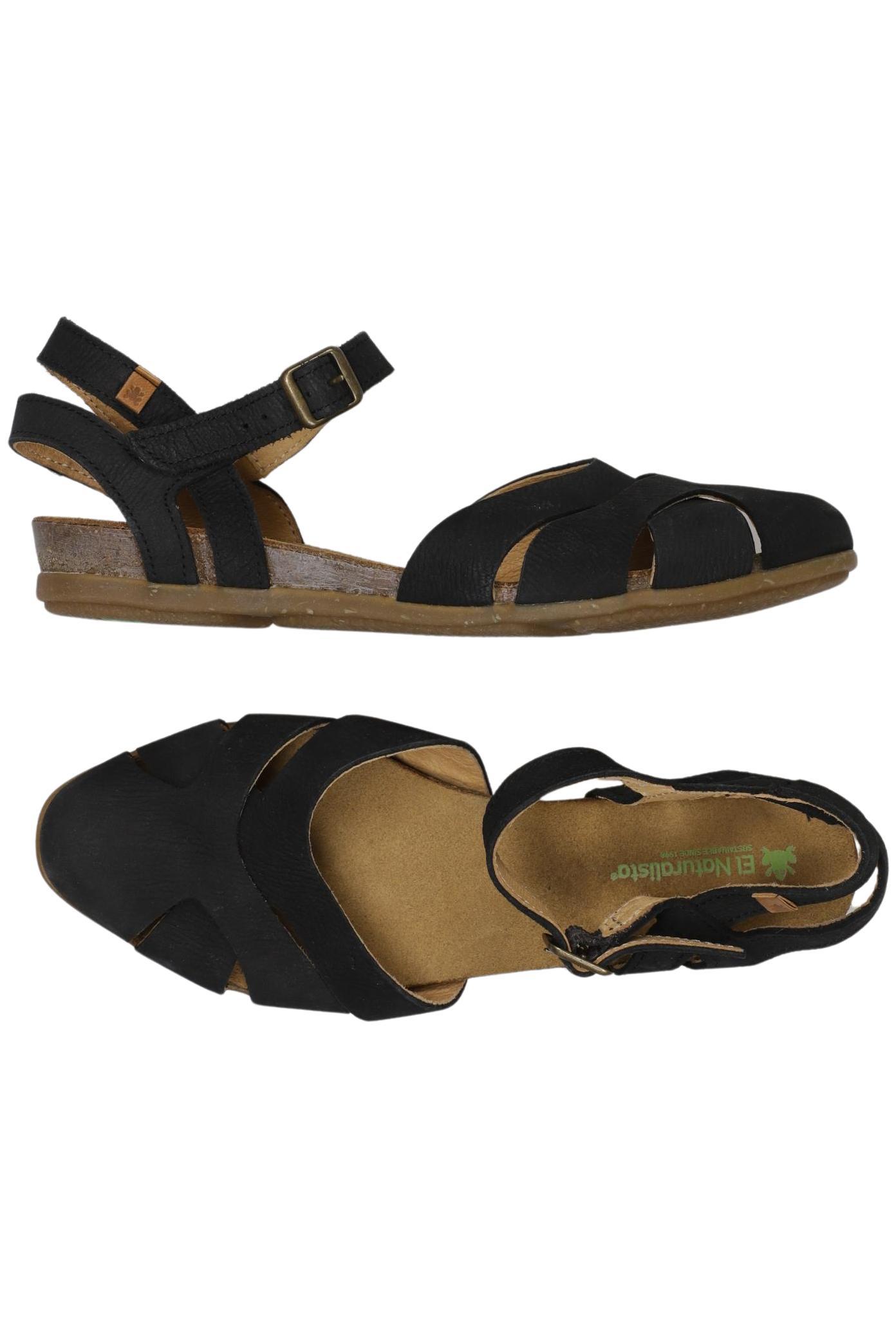 

El Naturalista Damen Sandale, schwarz, Gr. 37