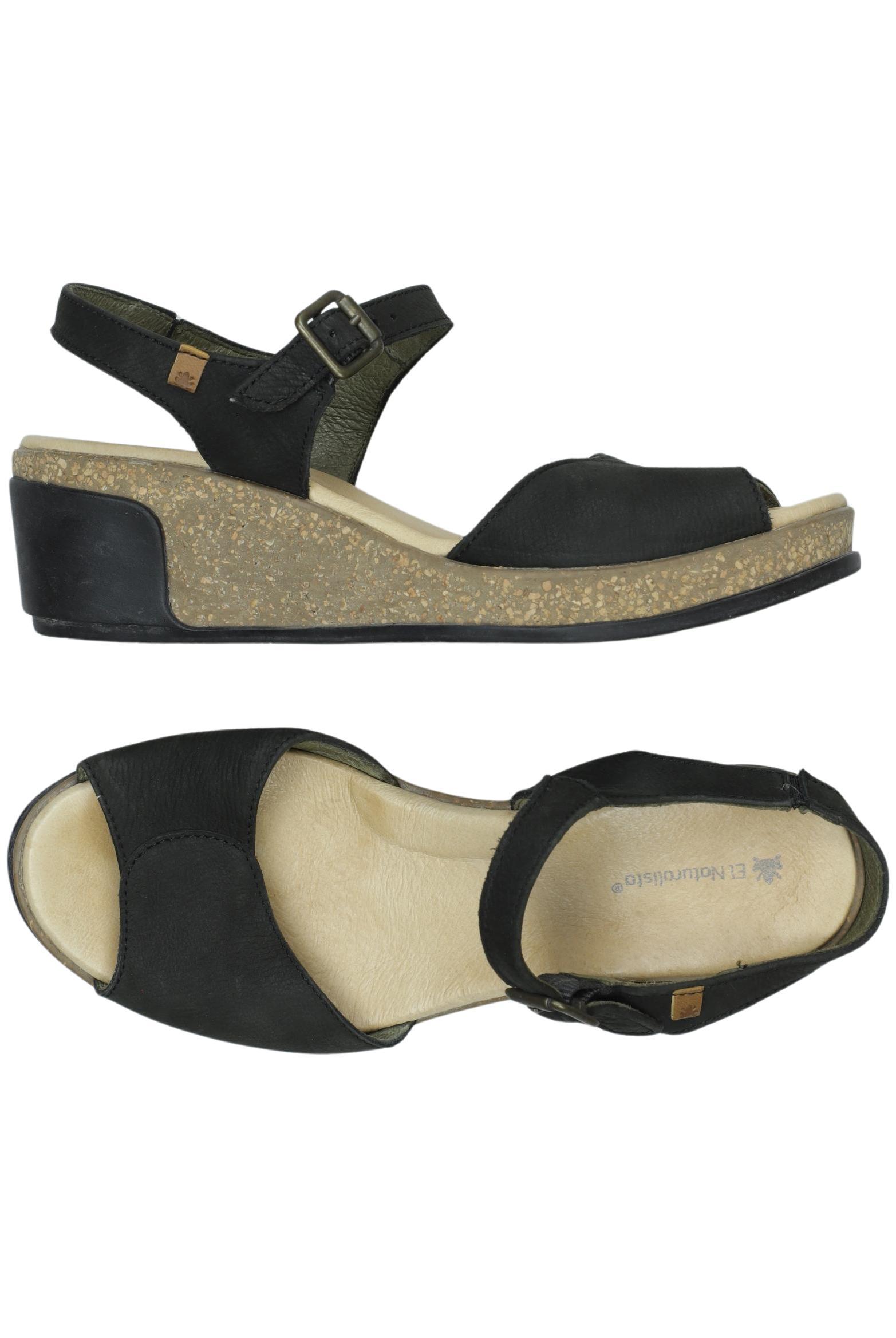 

El Naturalista Damen Sandale, schwarz, Gr. 38