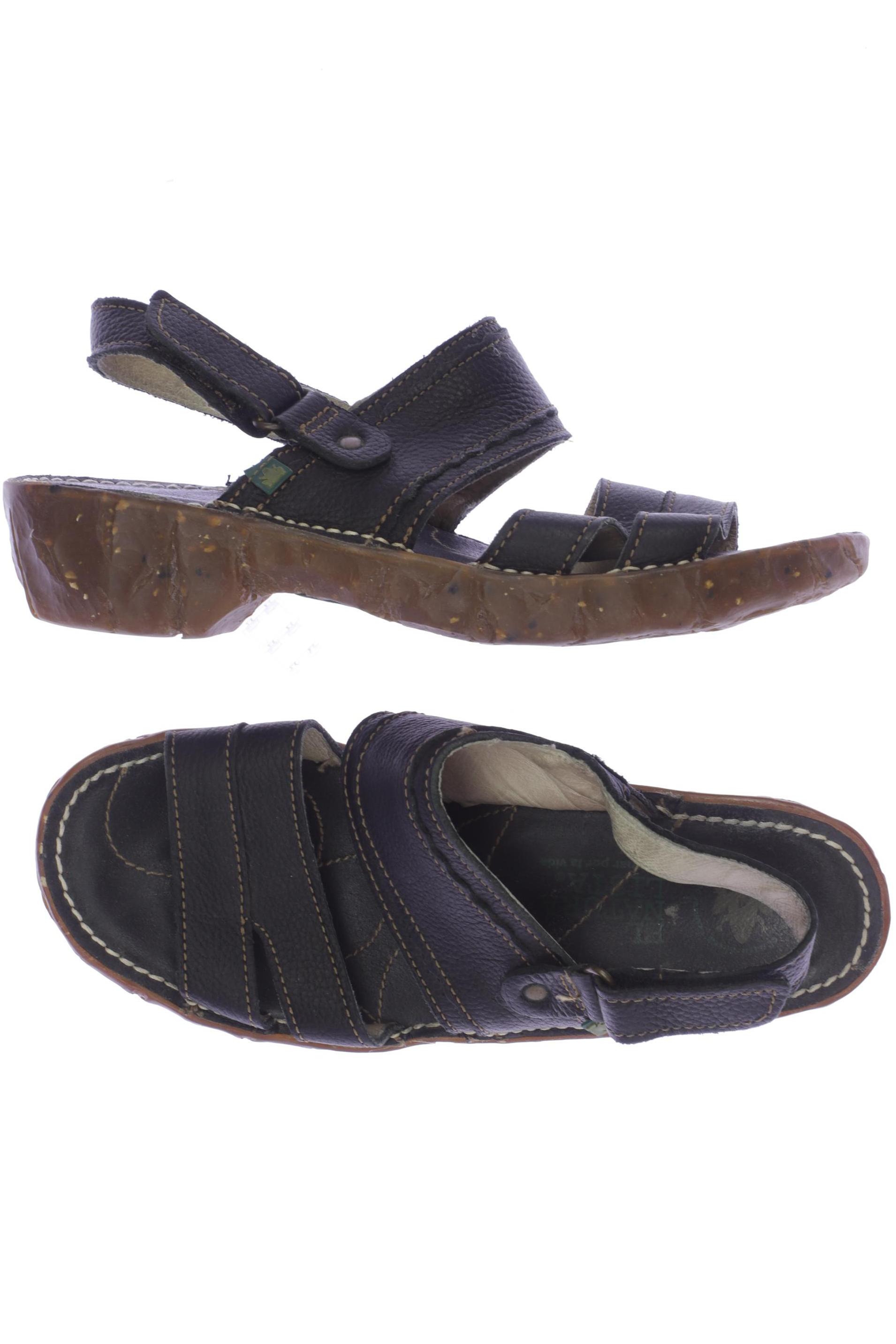 

El Naturalista Damen Sandale, schwarz, Gr. 38