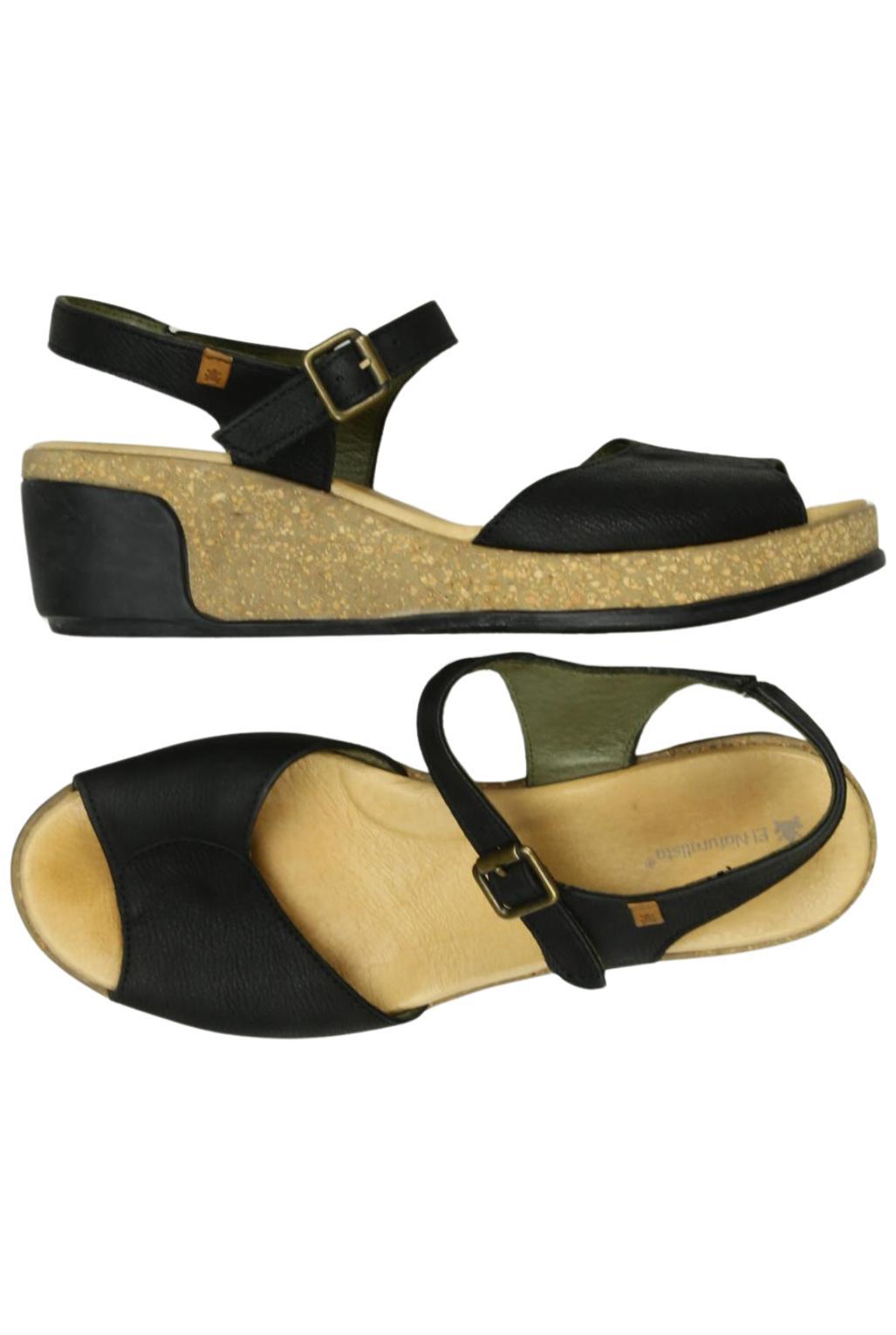 

El Naturalista Damen Sandale, schwarz, Gr. 40
