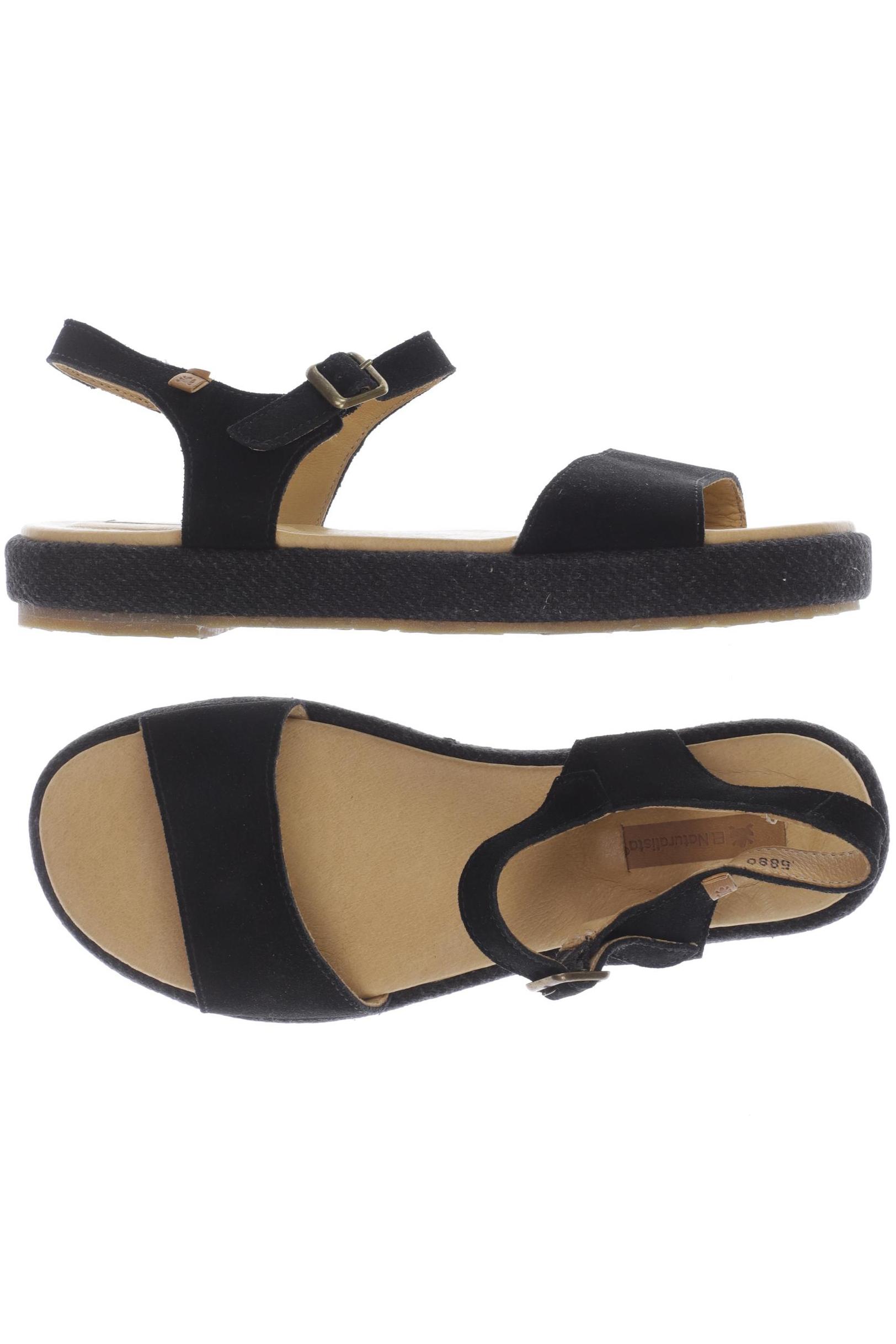 

El Naturalista Damen Sandale, schwarz, Gr. 39