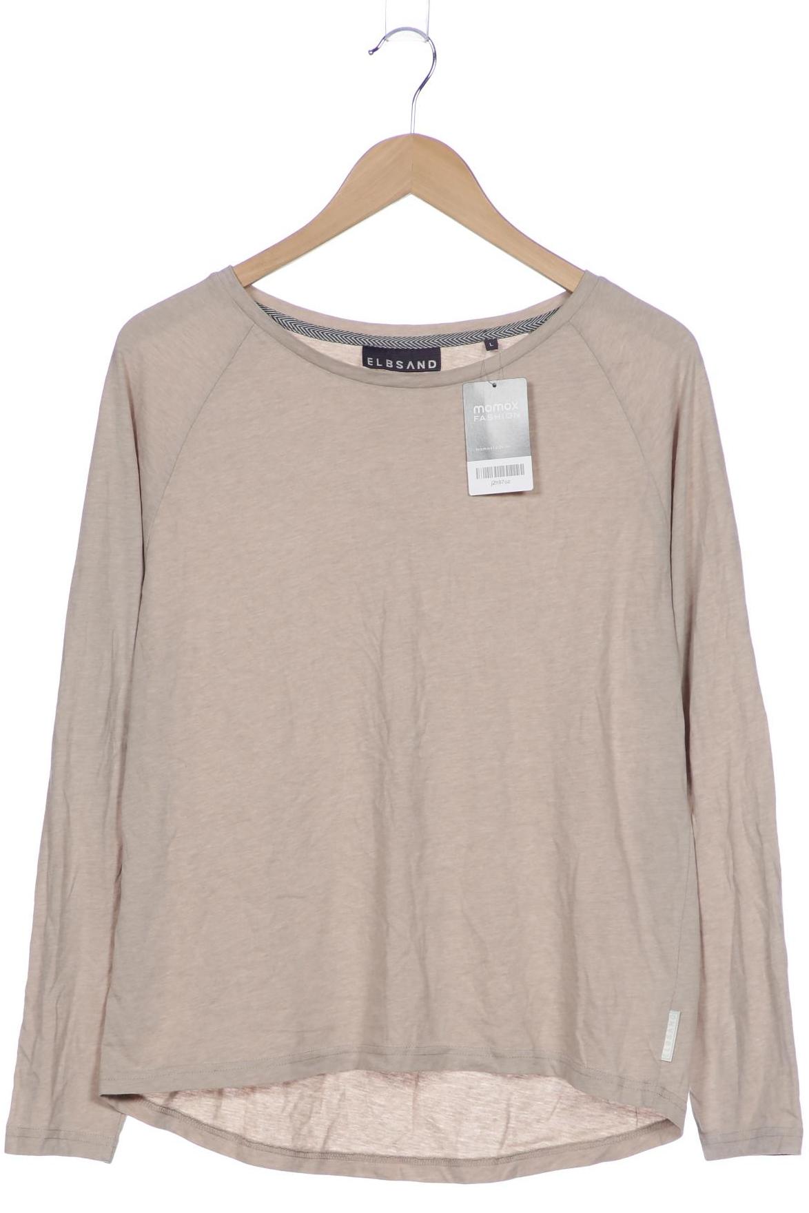 

Elbsand Damen Langarmshirt, beige, Gr. 42