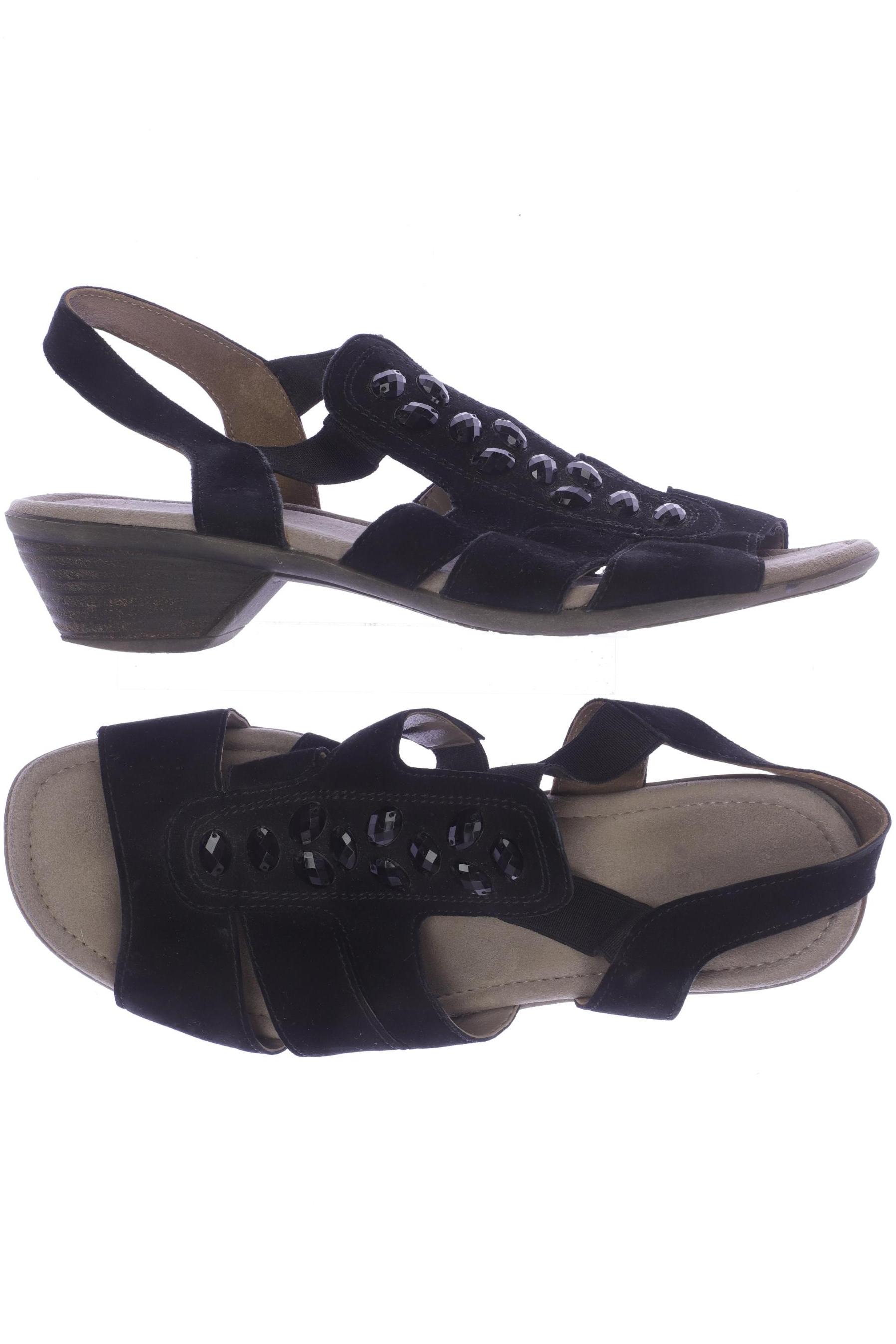 

Elbsand Damen Sandale, schwarz, Gr. 5.5